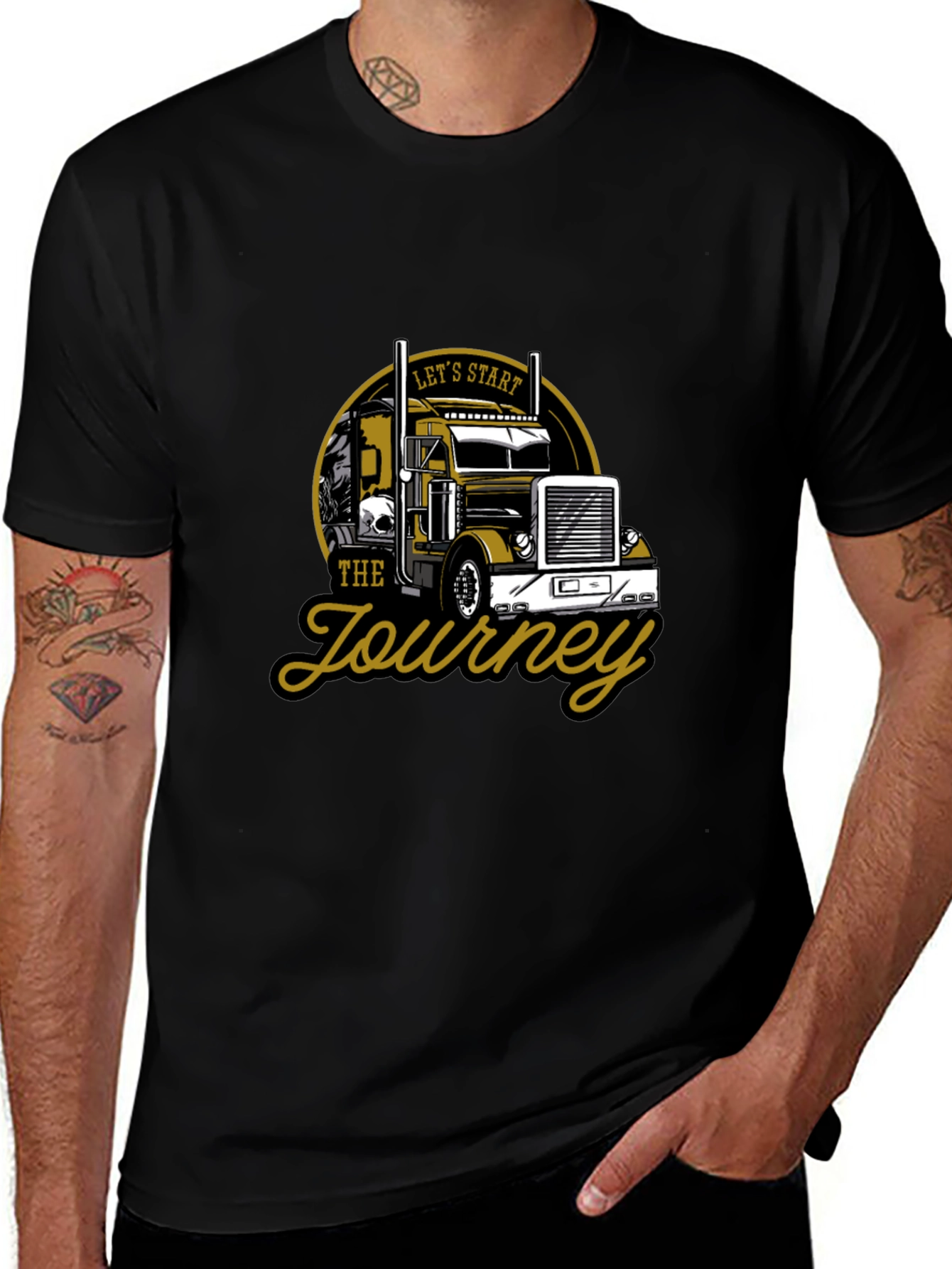 Variant 11 of Let's Start the Journey Trucker T-Shirt
