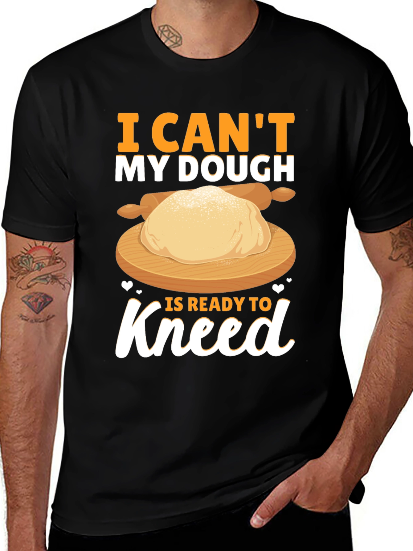 Variant 19 of I Can't My Dough Is Ready to Knead Funny T-Shirt