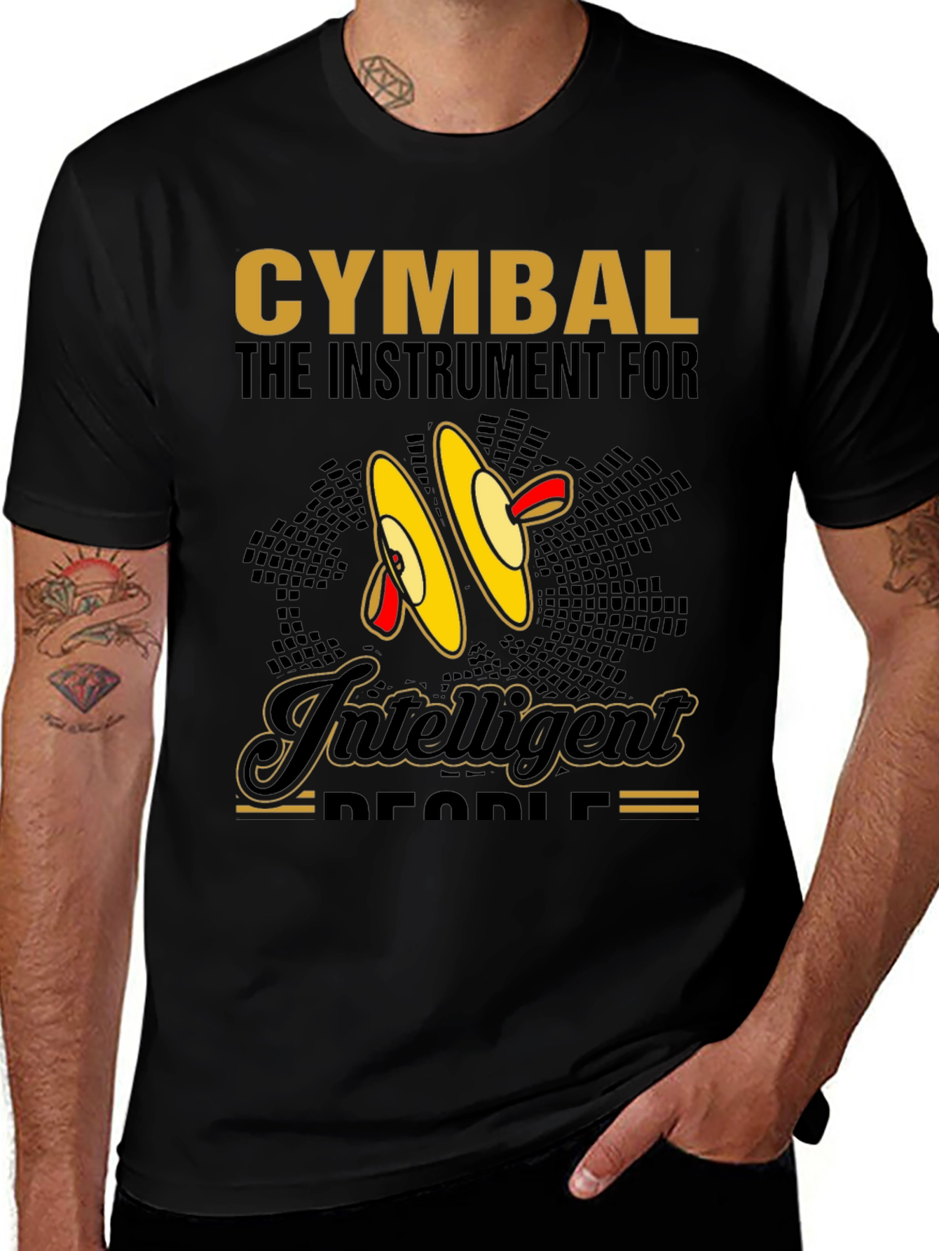 Variant 20 of Cymbal Music Lover Tee - Intelligent People's Instrument
