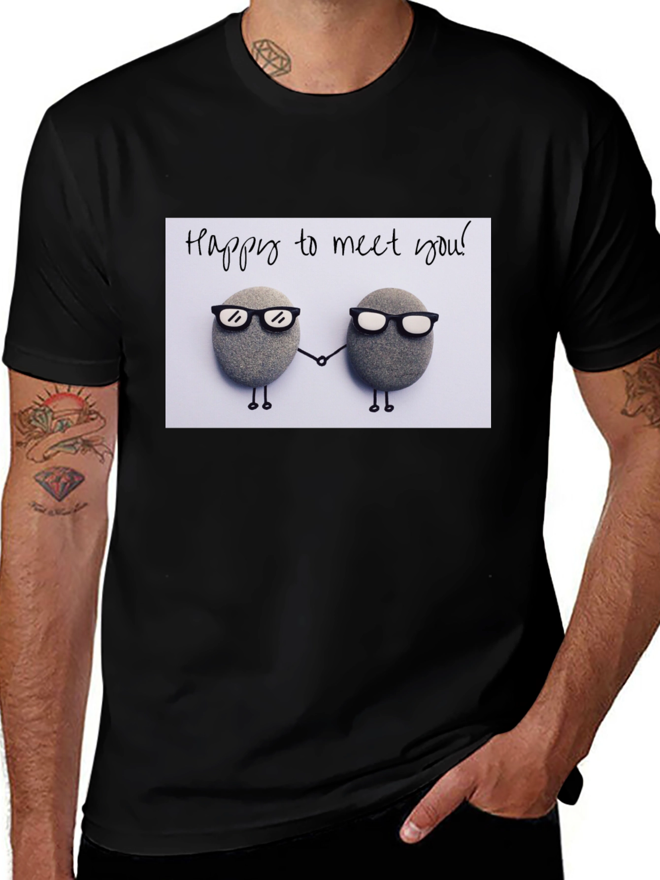 Variant 17 of Happy to Meet You Graphic T-Shirt