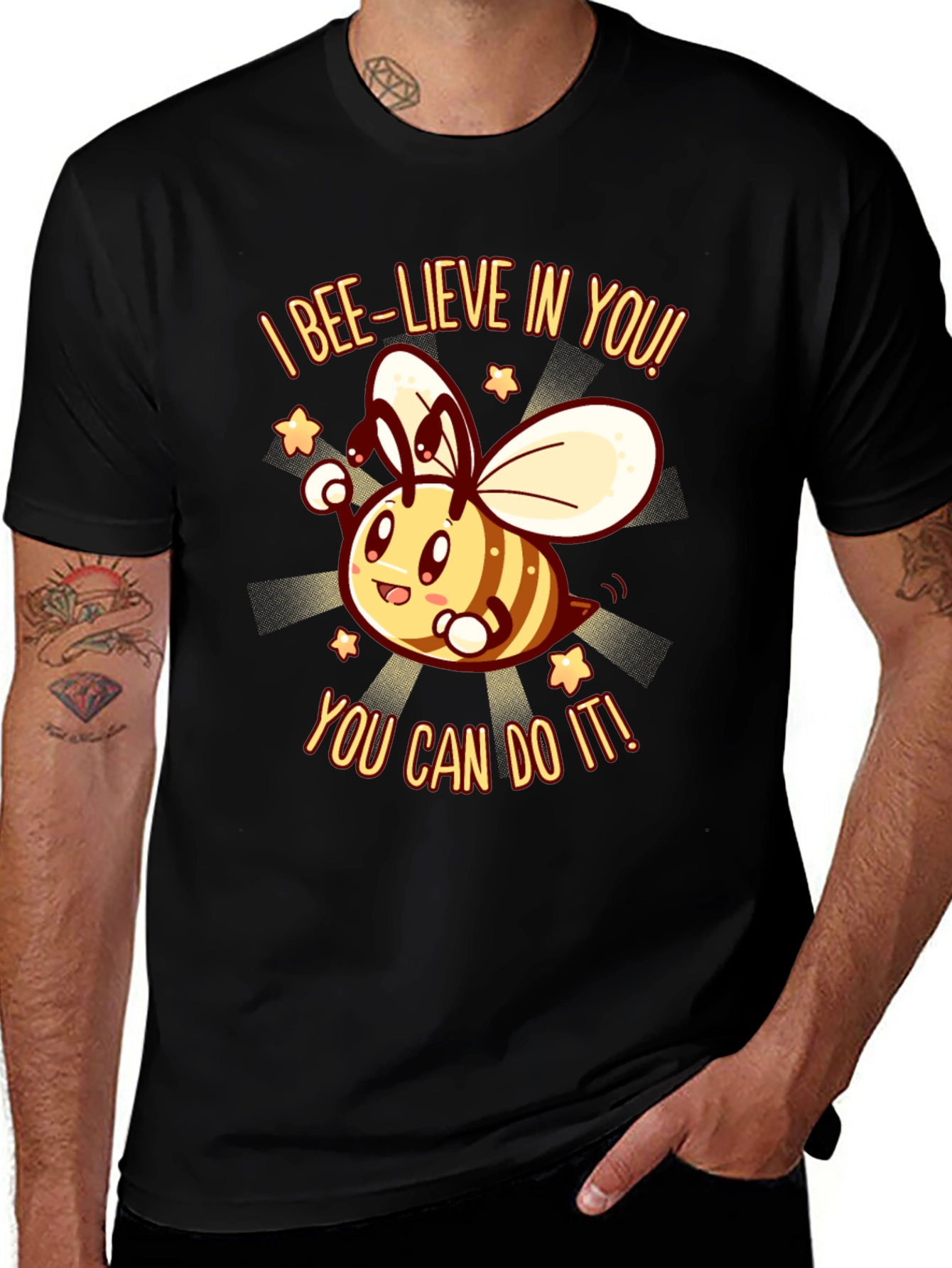 Variant 24 of Bee-lieve In You! Graphic T-Shirt