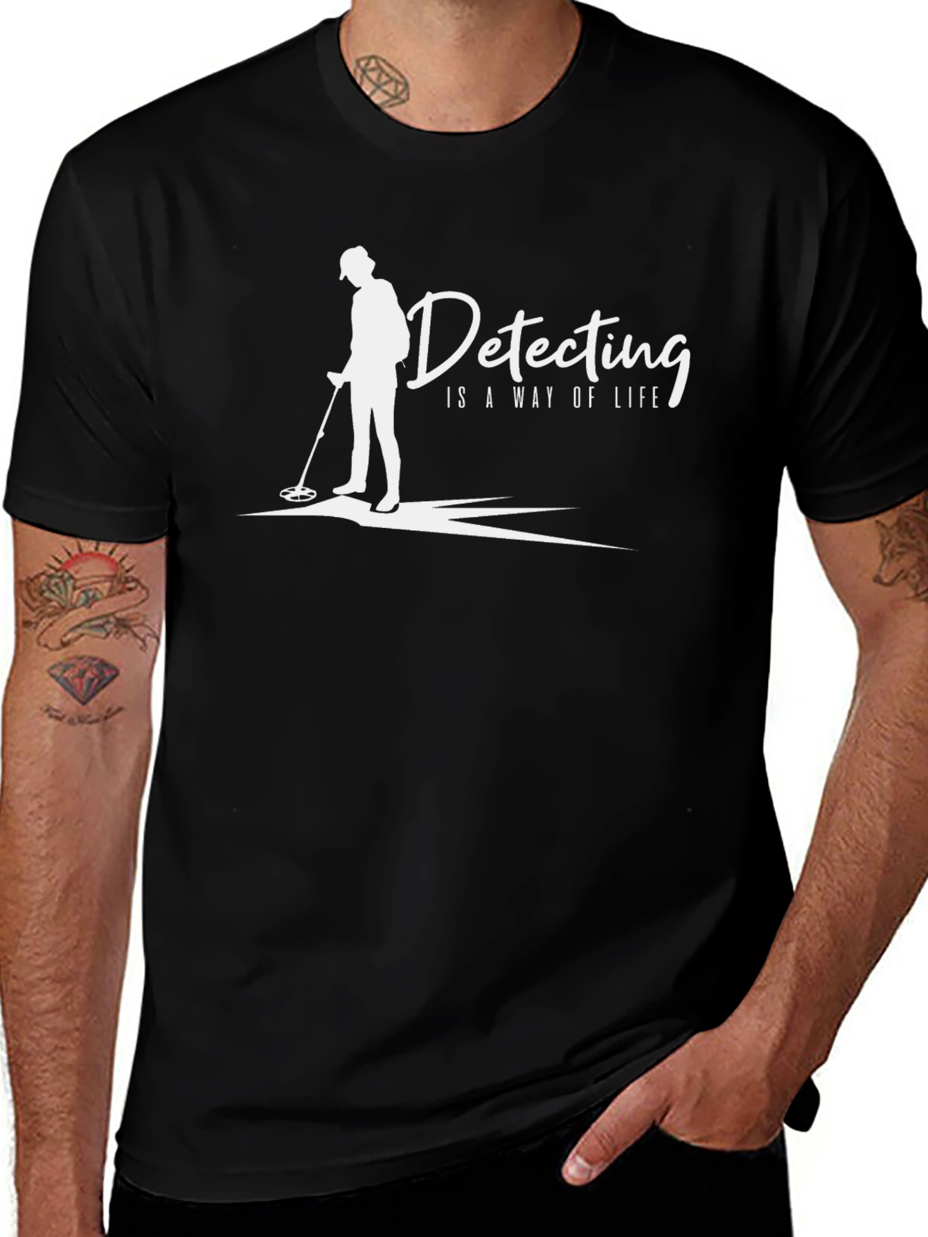 Detecting Is A Way Of Life Black T-Shirt
