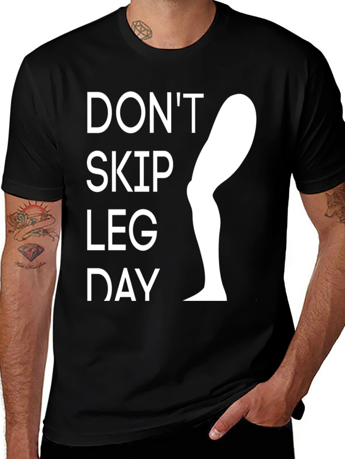 Variant 2 of Don't Skip Leg Day Graphic Tee