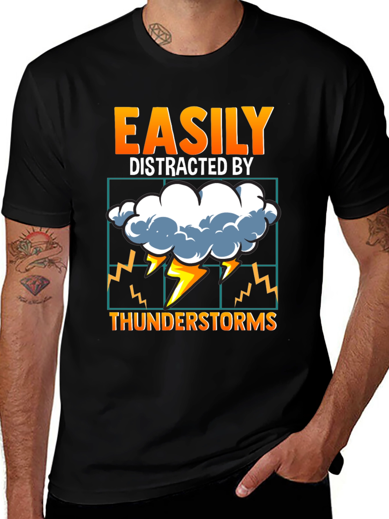 Easily Distracted By Thunderstorms T-Shirt