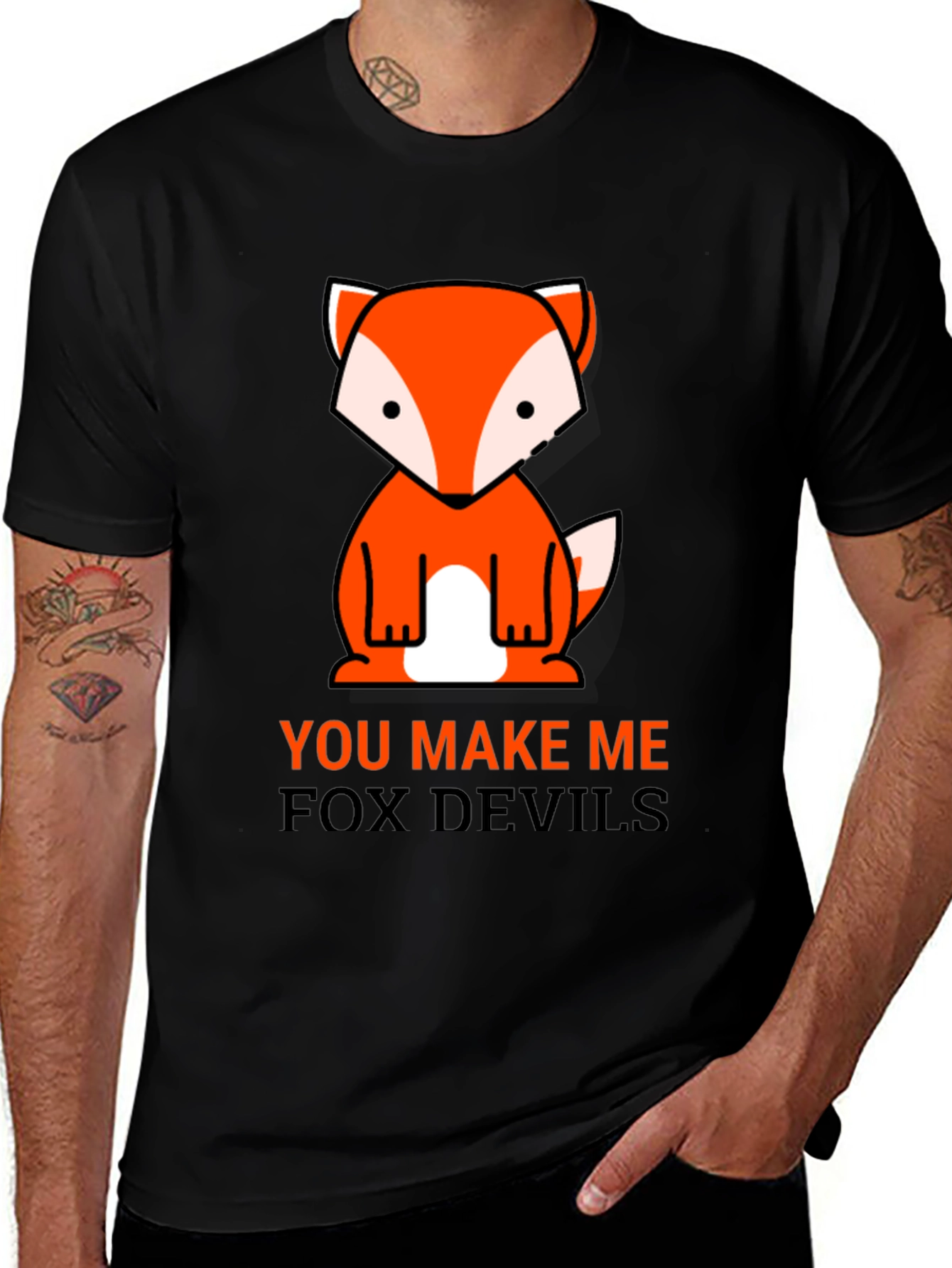 Variant 28 of Fox Devils Graphic T-Shirt - Unique Design