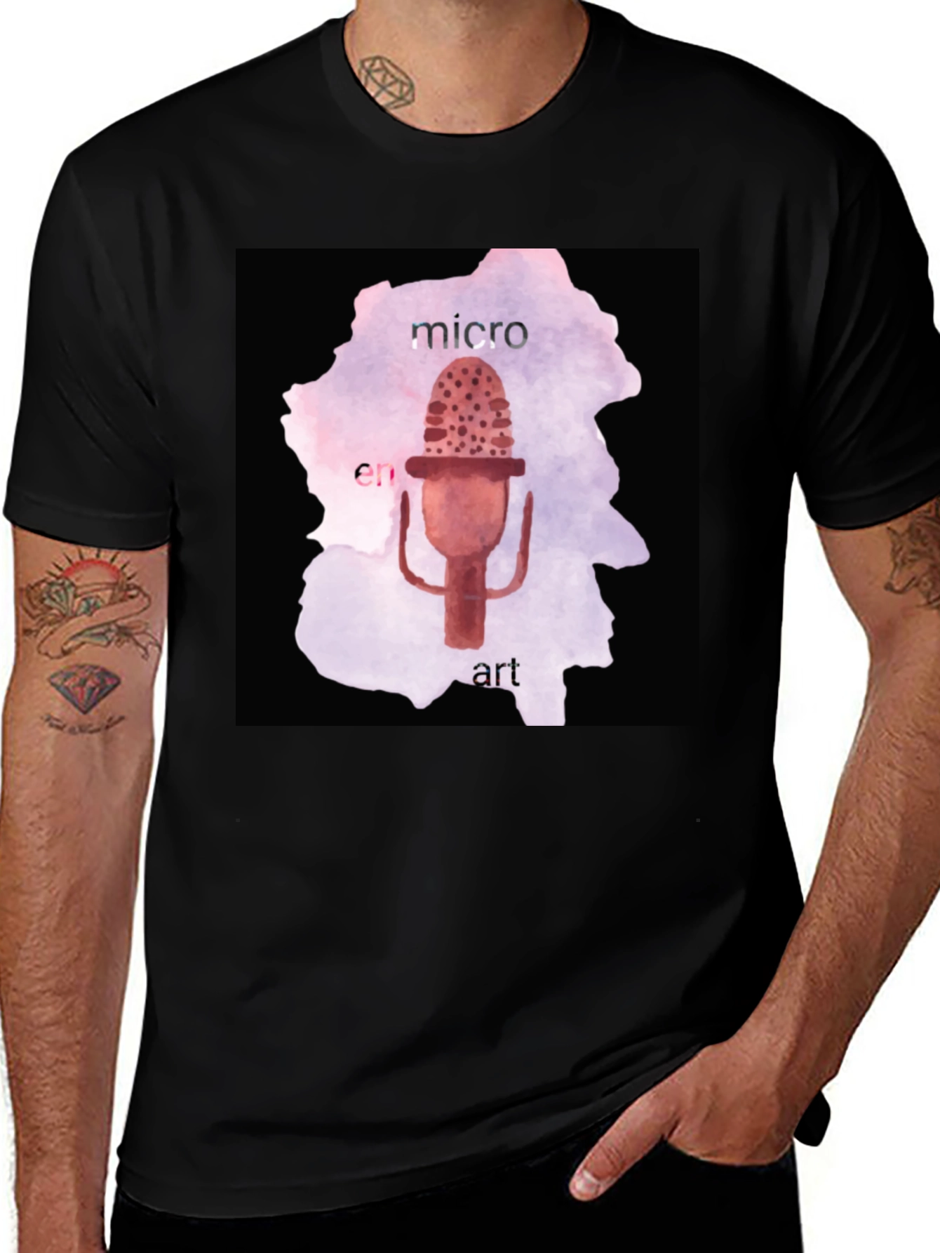 Variant 17 of Micro En Art Graphic Tee - Unique Design