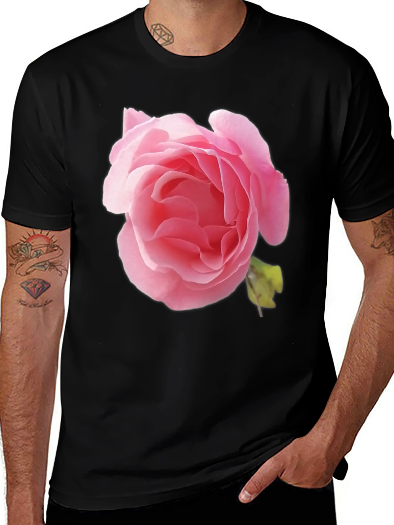 Variant 9 of Floral Rose Graphic T-Shirt - Trendy Casual Wear
