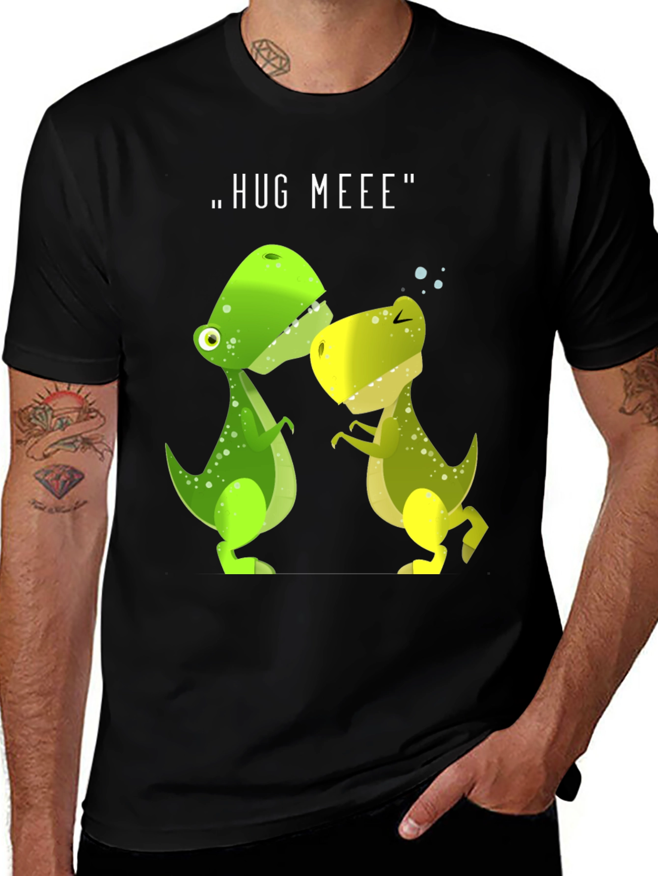 Variant 26 of Hug Me Dinosaur T-Shirt Cute Dino Graphic Tee