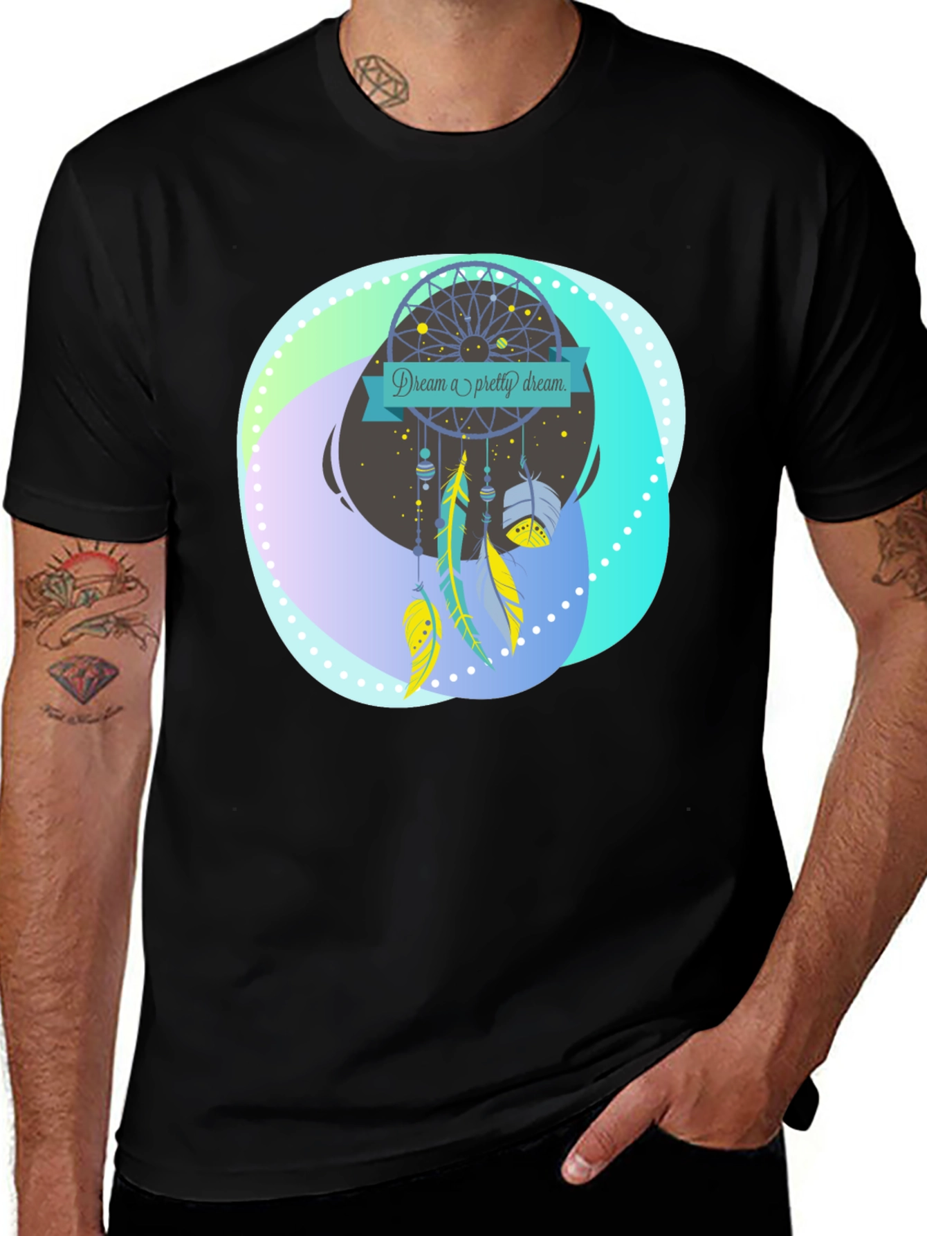 Variant 25 of Dream a Pretty Dream Black T-Shirt