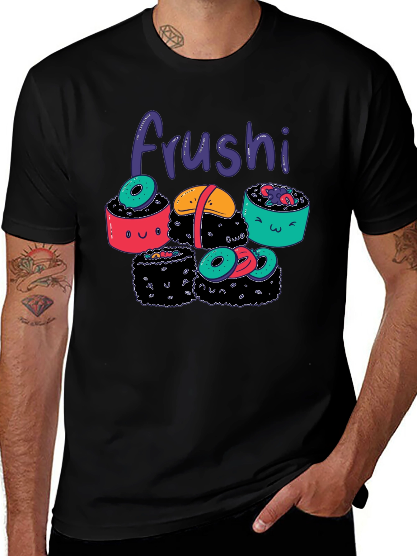Variant 17 of Frushi T-Shirt - Sushi Design Tee