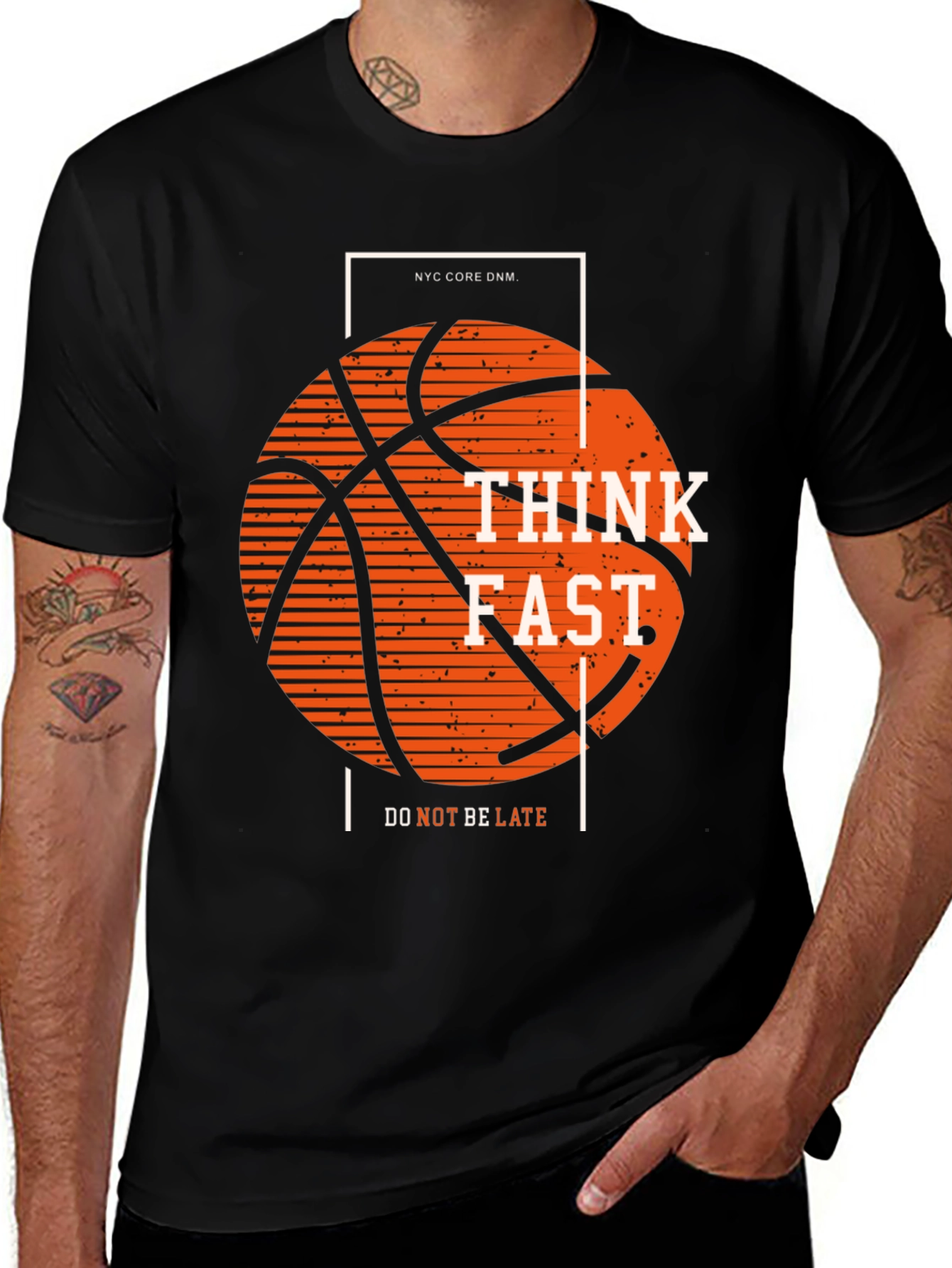 Variant 17 of Think Fast Basketball Graphic Tee