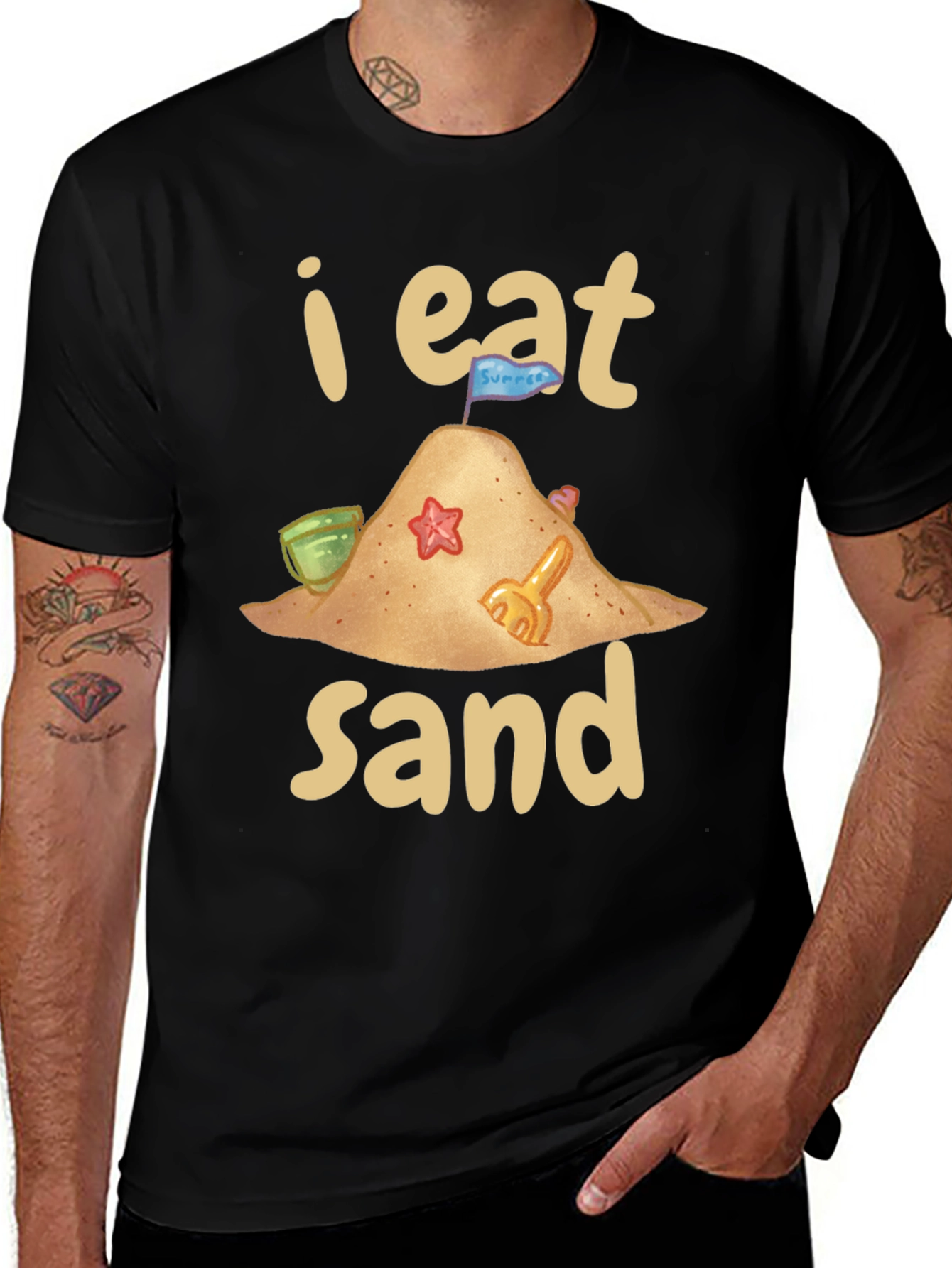 I Eat Sand T-Shirt - Funny Beach Summer Tee