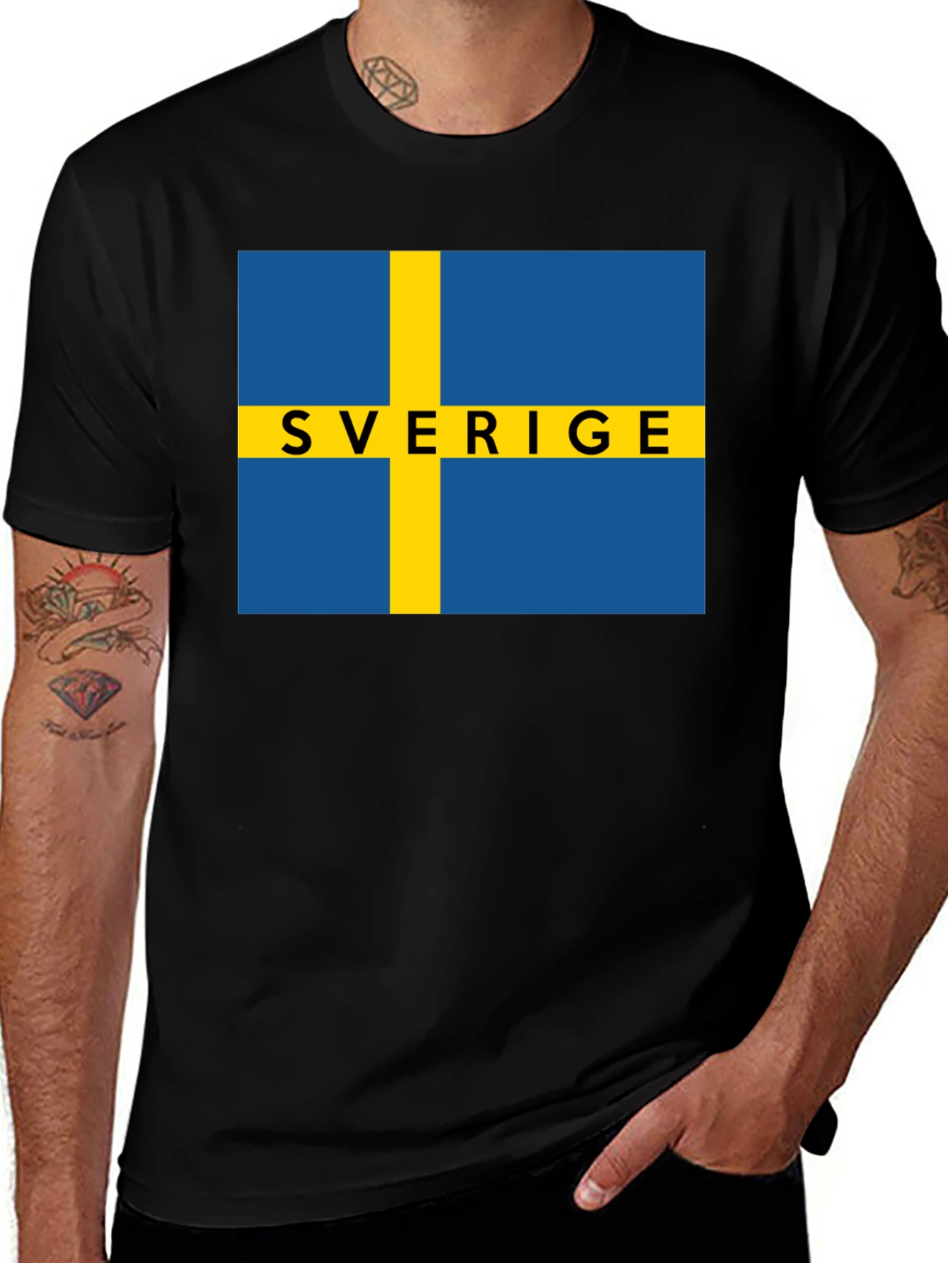 Variant 7 of Sweden Flag Sverige T-Shirt