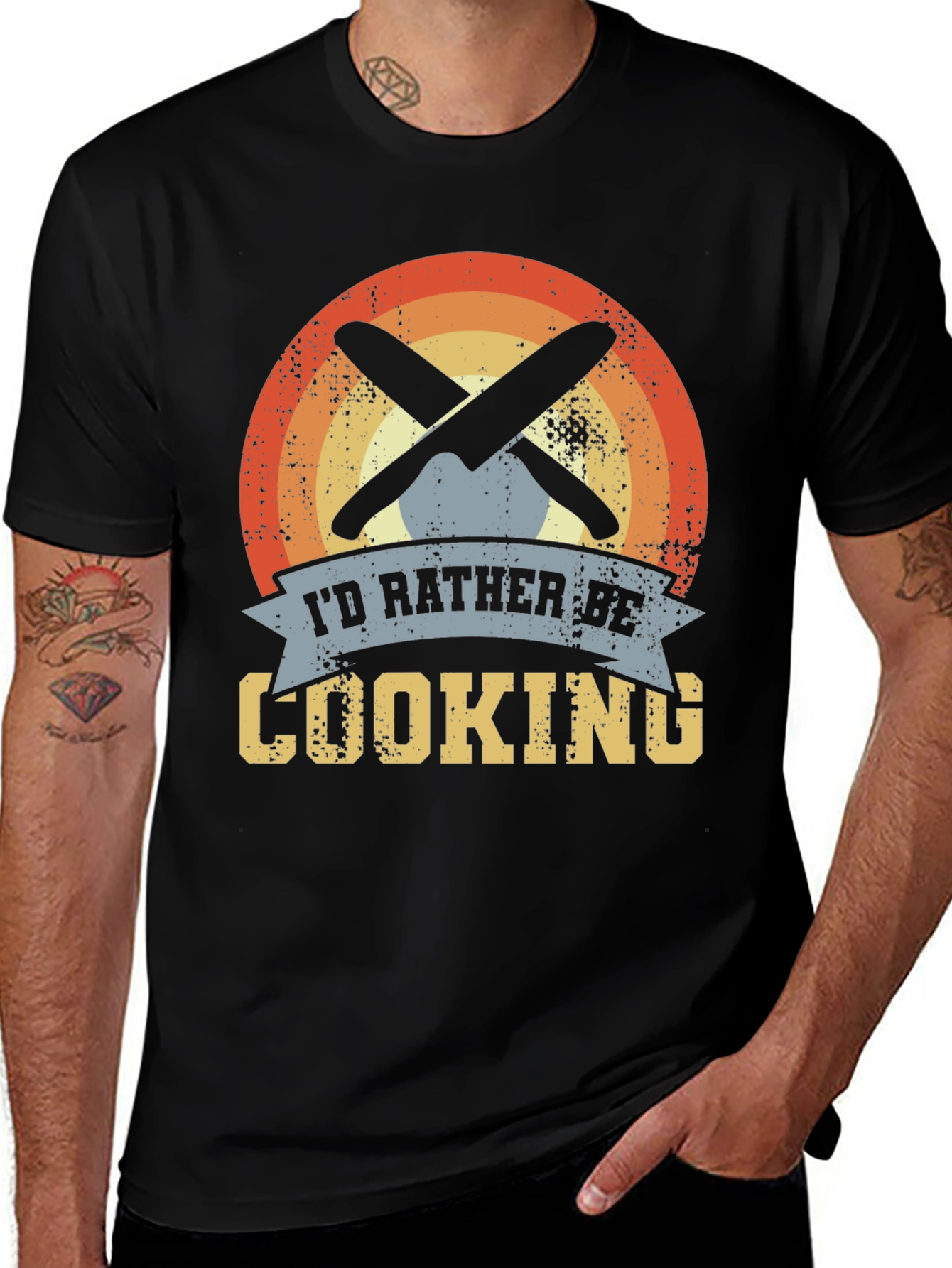 Variant 19 of I'd Rather Be Cooking T-Shirt