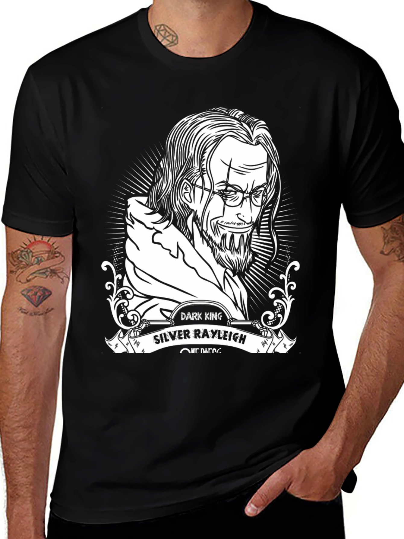 Dark King Silver Rayleigh One Piece T-Shirt