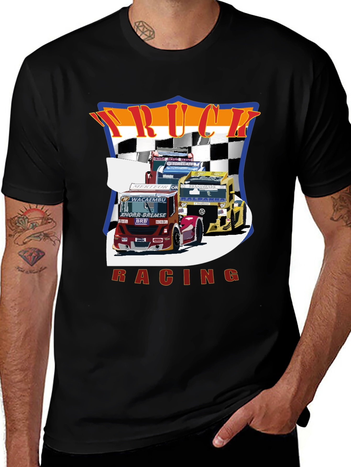 Truck Racing Graphic T-Shirt