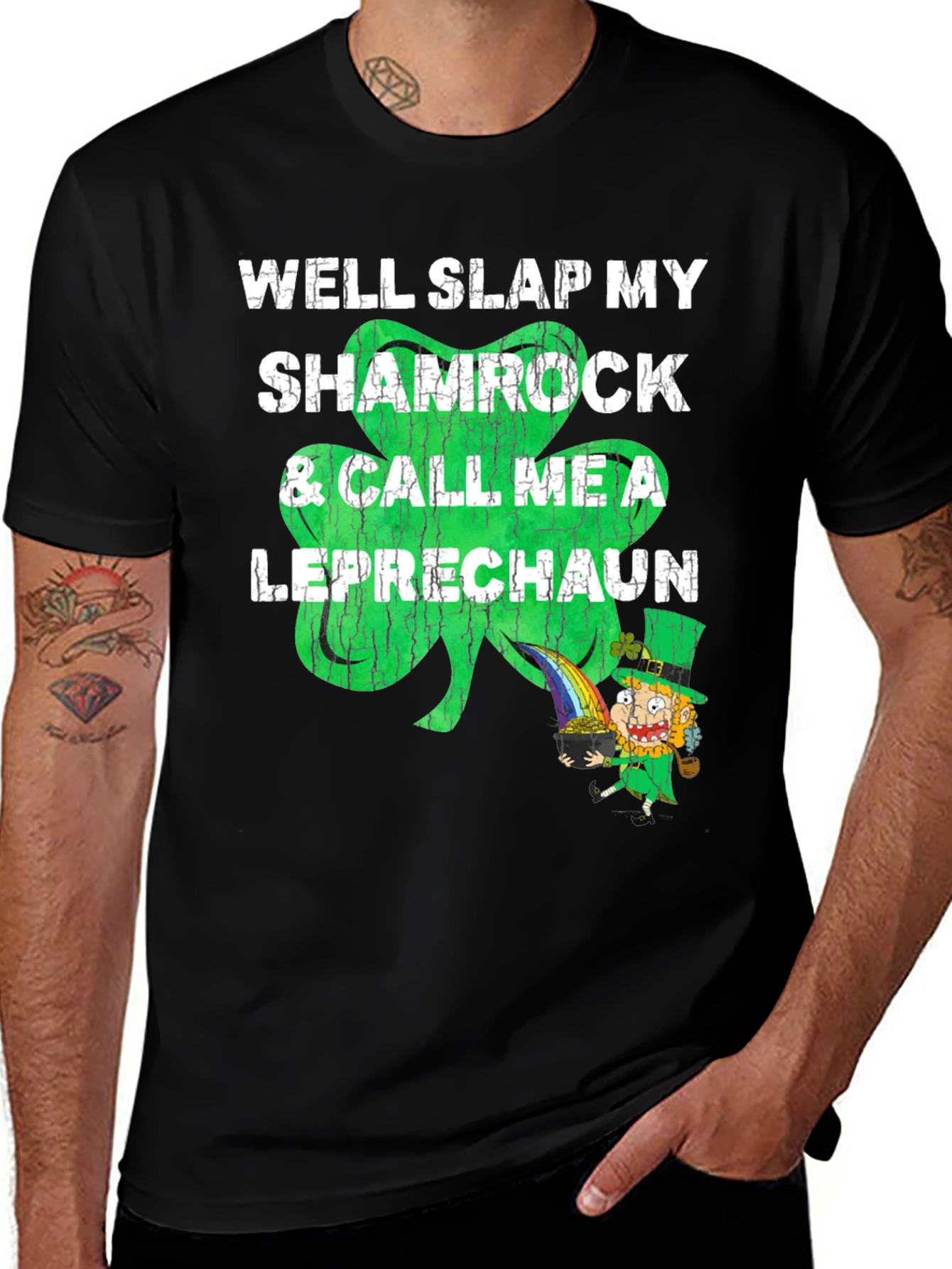 Variant 14 of Shamrock & Leprechaun Graphic T-Shirt