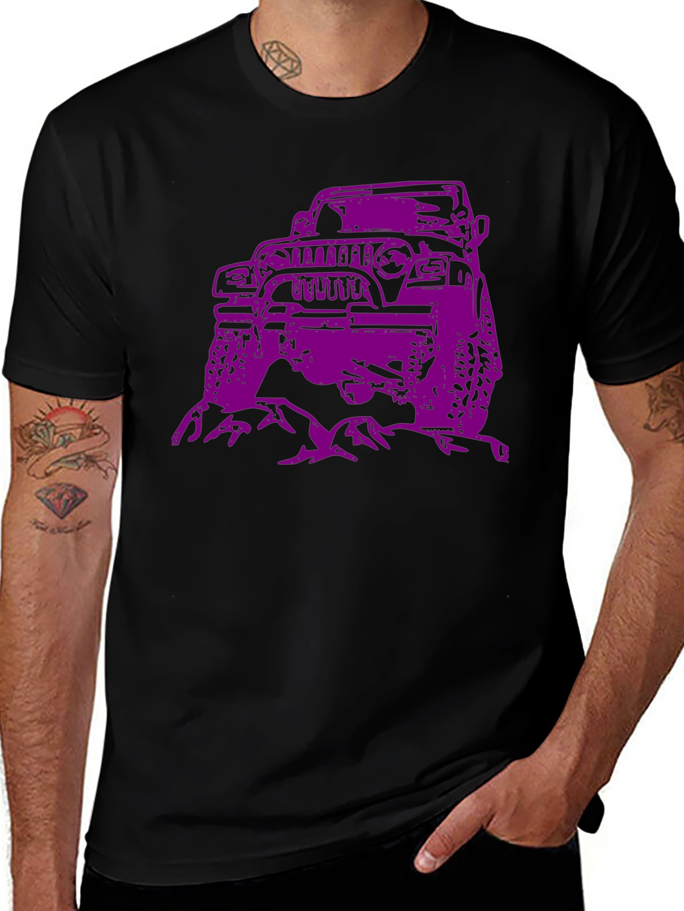 Variant 4 of Off-Roading Jeep T-Shirt