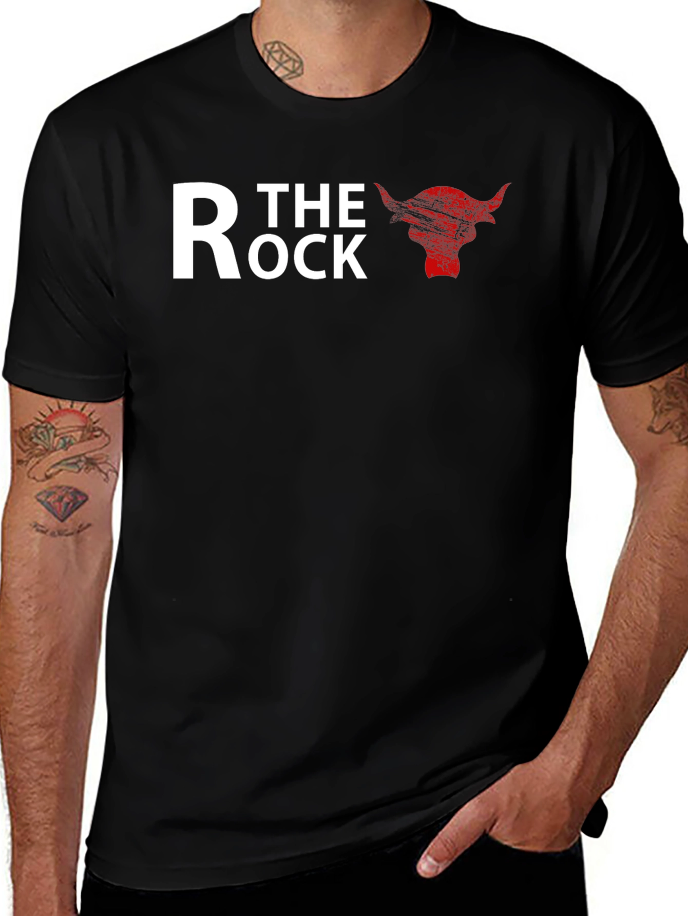 The Rock Bull T-Shirt - Black