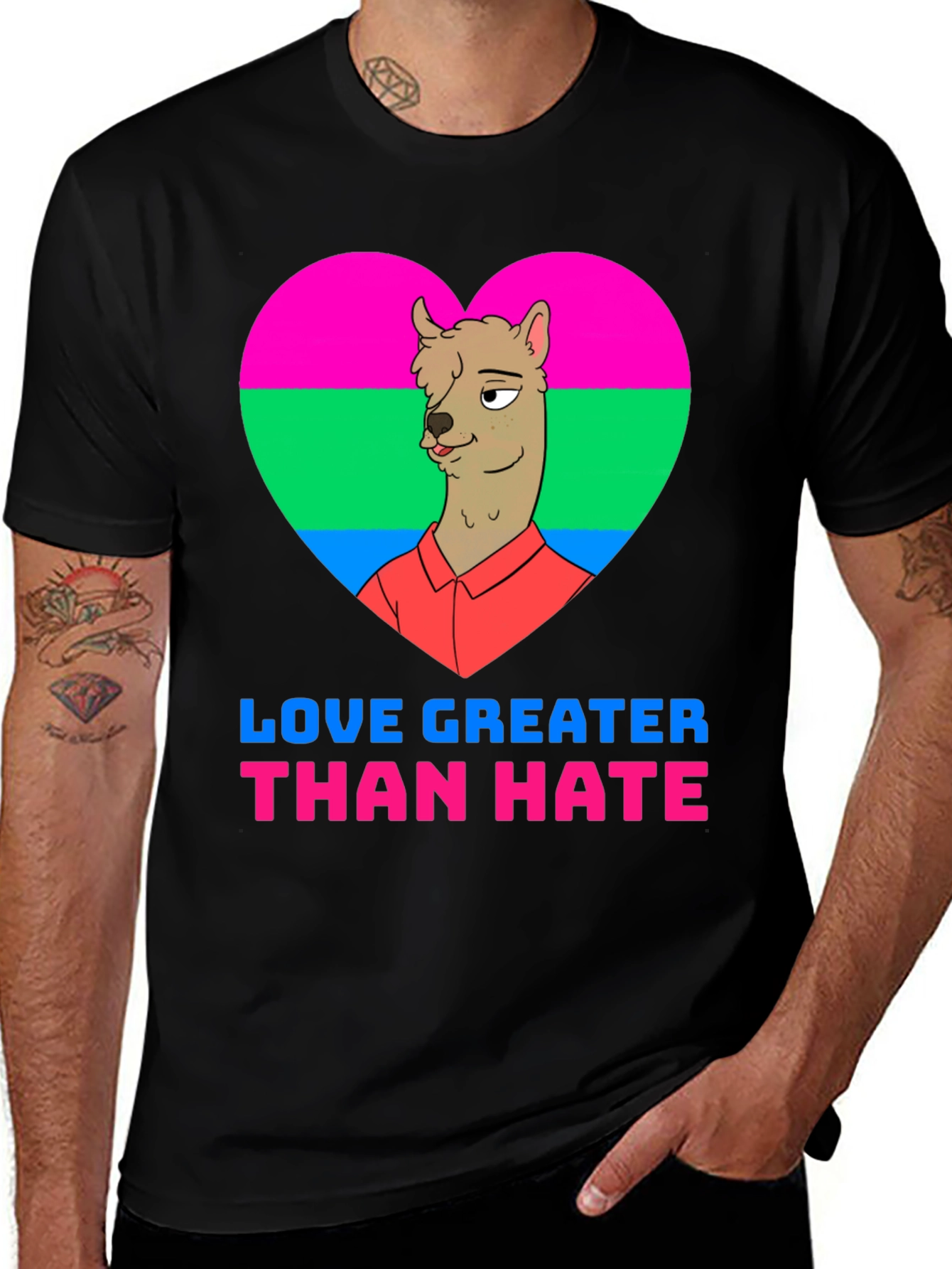 Variant 11 of Love Greater Than Hate T-Shirt