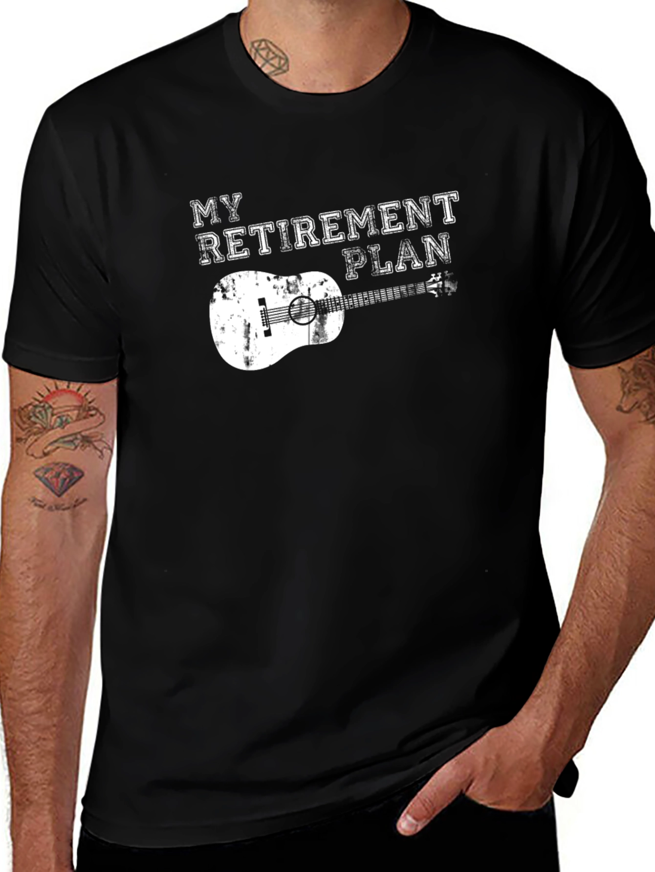 Variant 19 of My Retirement Plan Guitar T-Shirt
