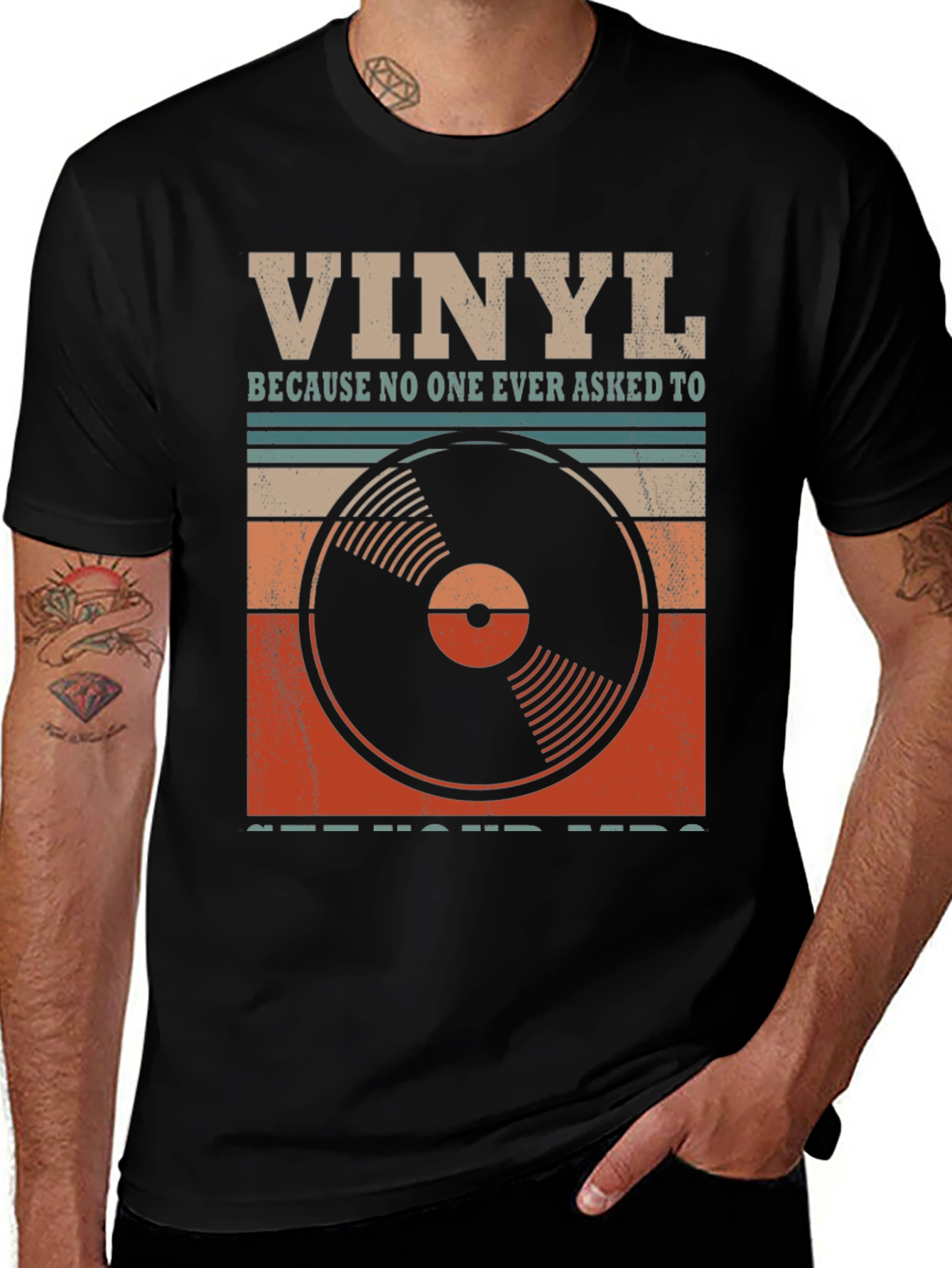 Variant 28 of Vinyl Record Retro Graphic Tee