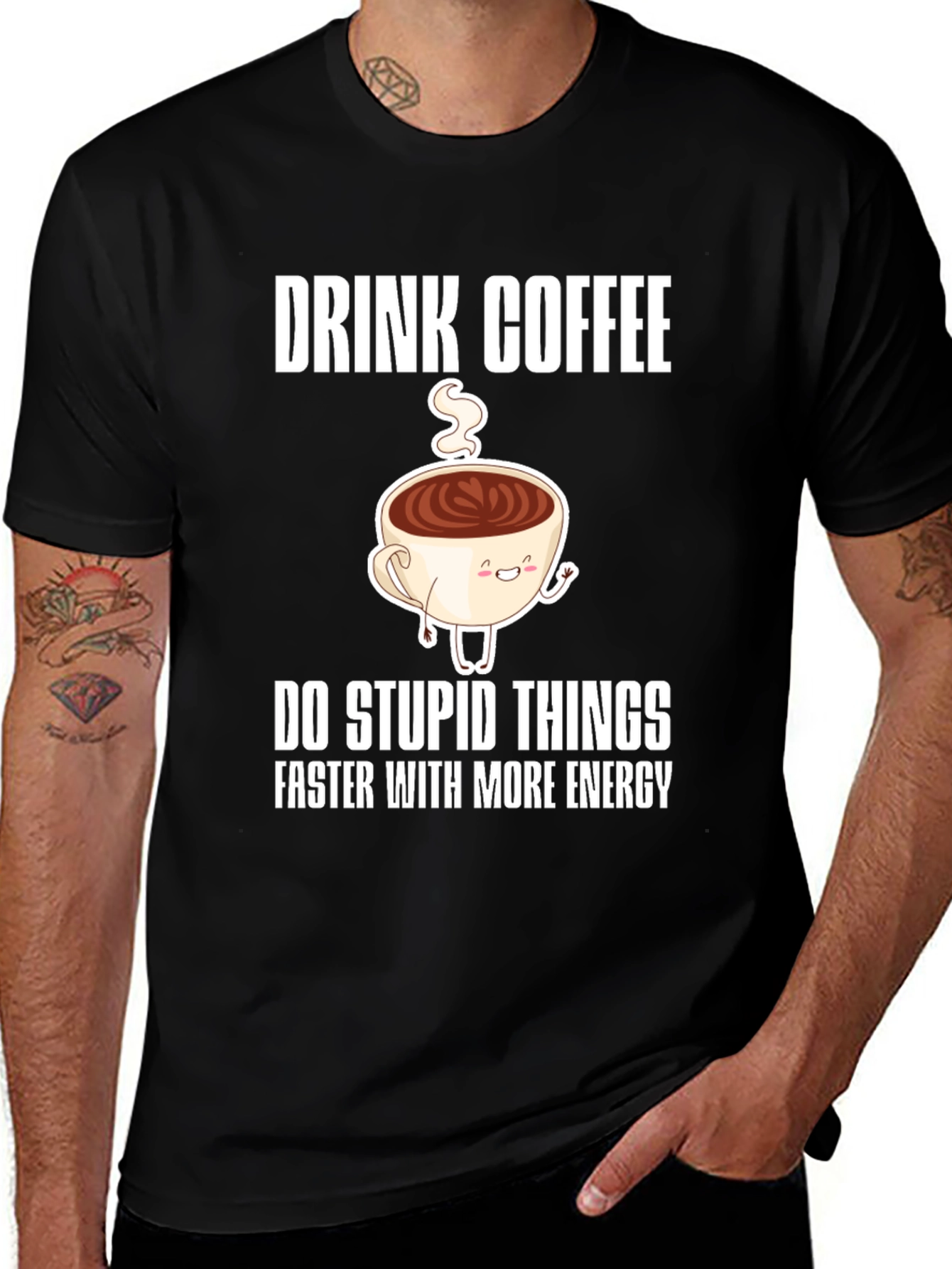 Variant 23 of Drink Coffee Funny Graphic Tee