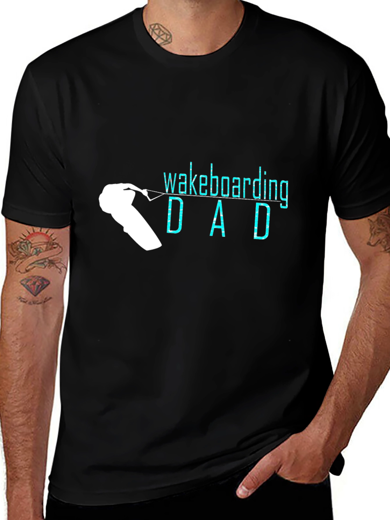 Variant 9 of Wakeboarding Dad Graphic T-Shirt