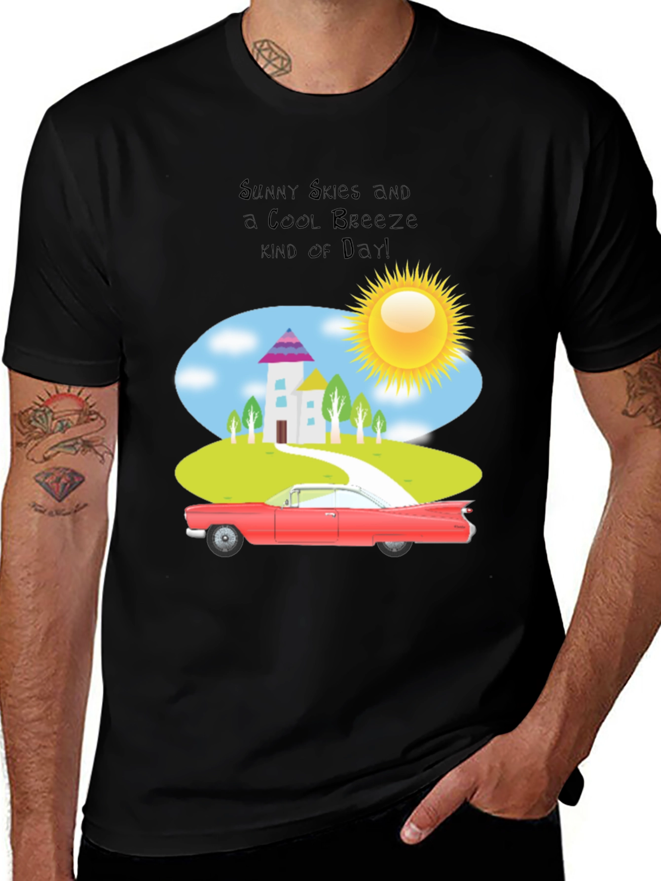 Variant 7 of Sunny Skies Cool Breeze Graphic T-Shirt