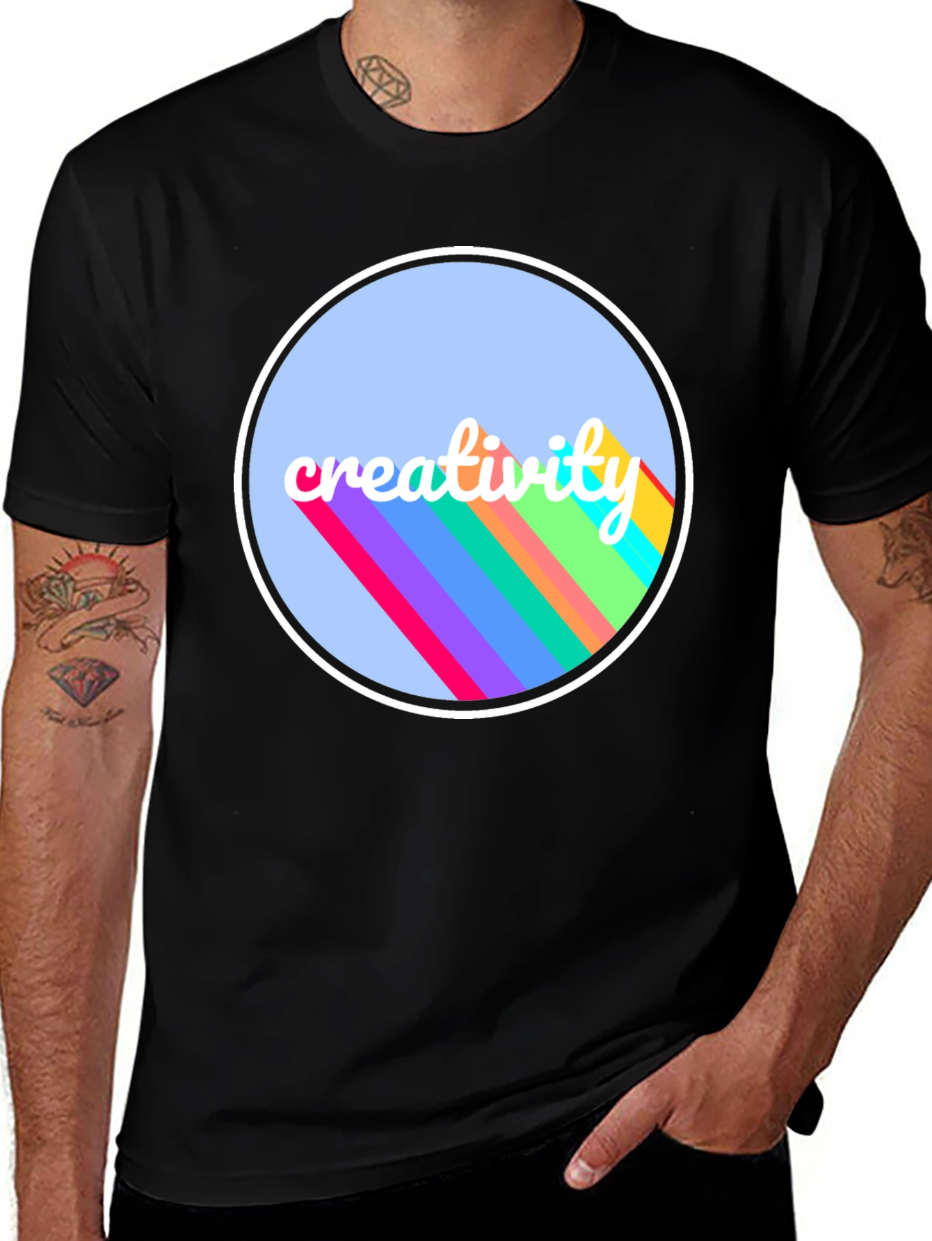 Variant 23 of Creative Vibes Black T-Shirt