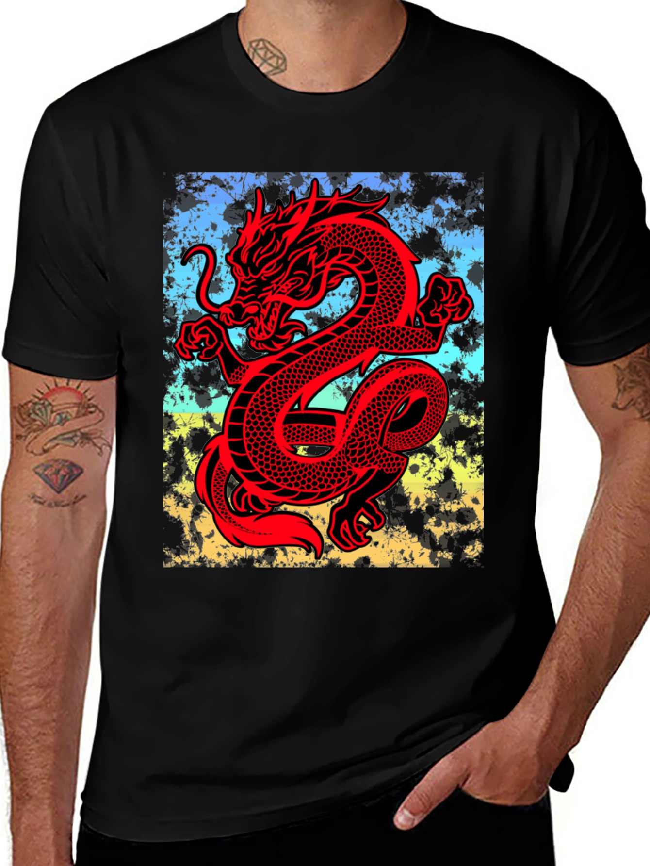 Variant 4 of Red Dragon Graphic Tee
