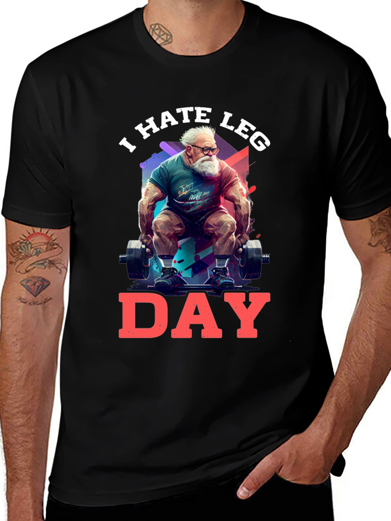 I Hate Leg Day T-Shirt - Funny Workout Tee