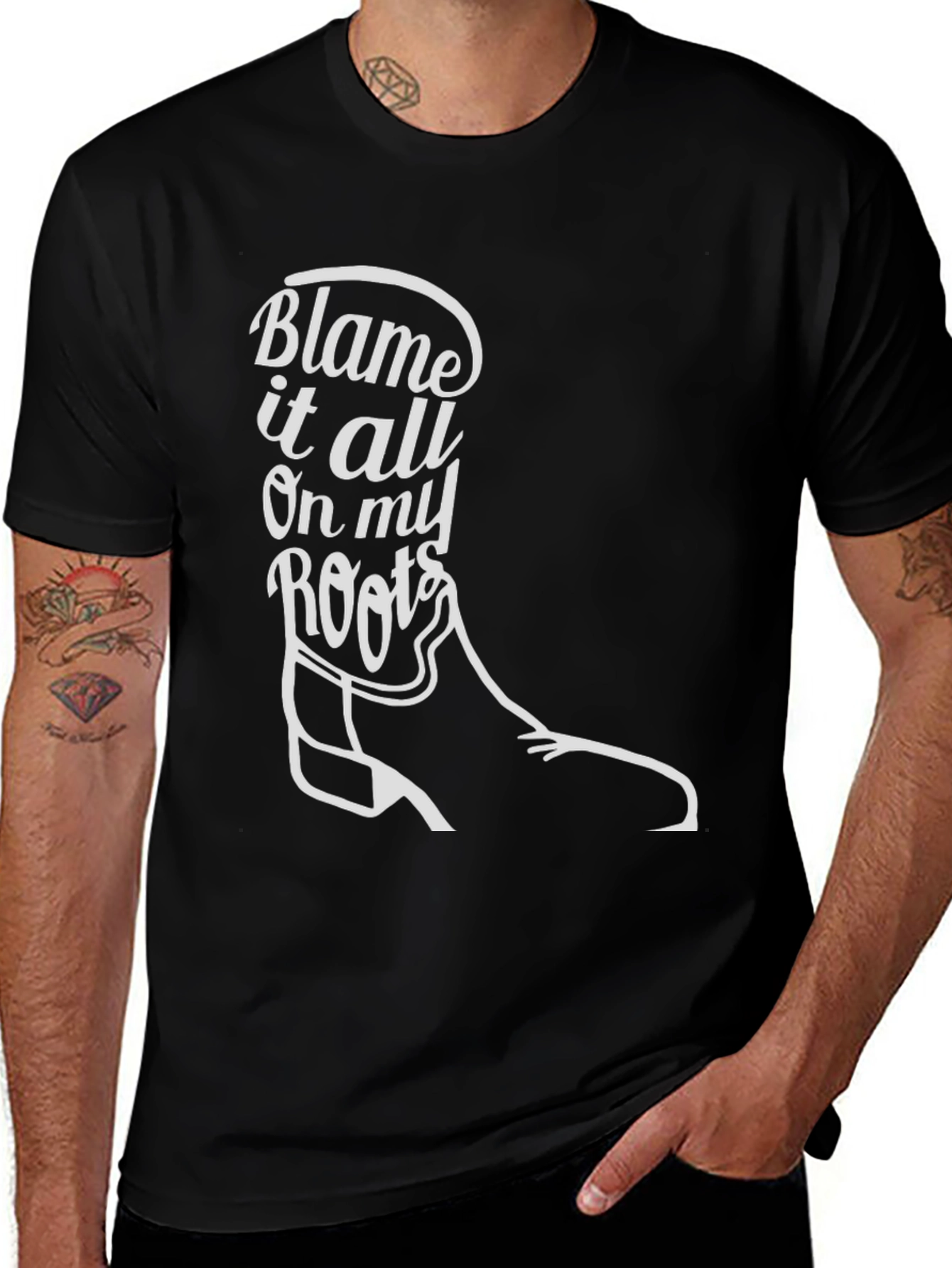 Variant 14 of Blame it All on my Roots T-Shirt - Country Style
