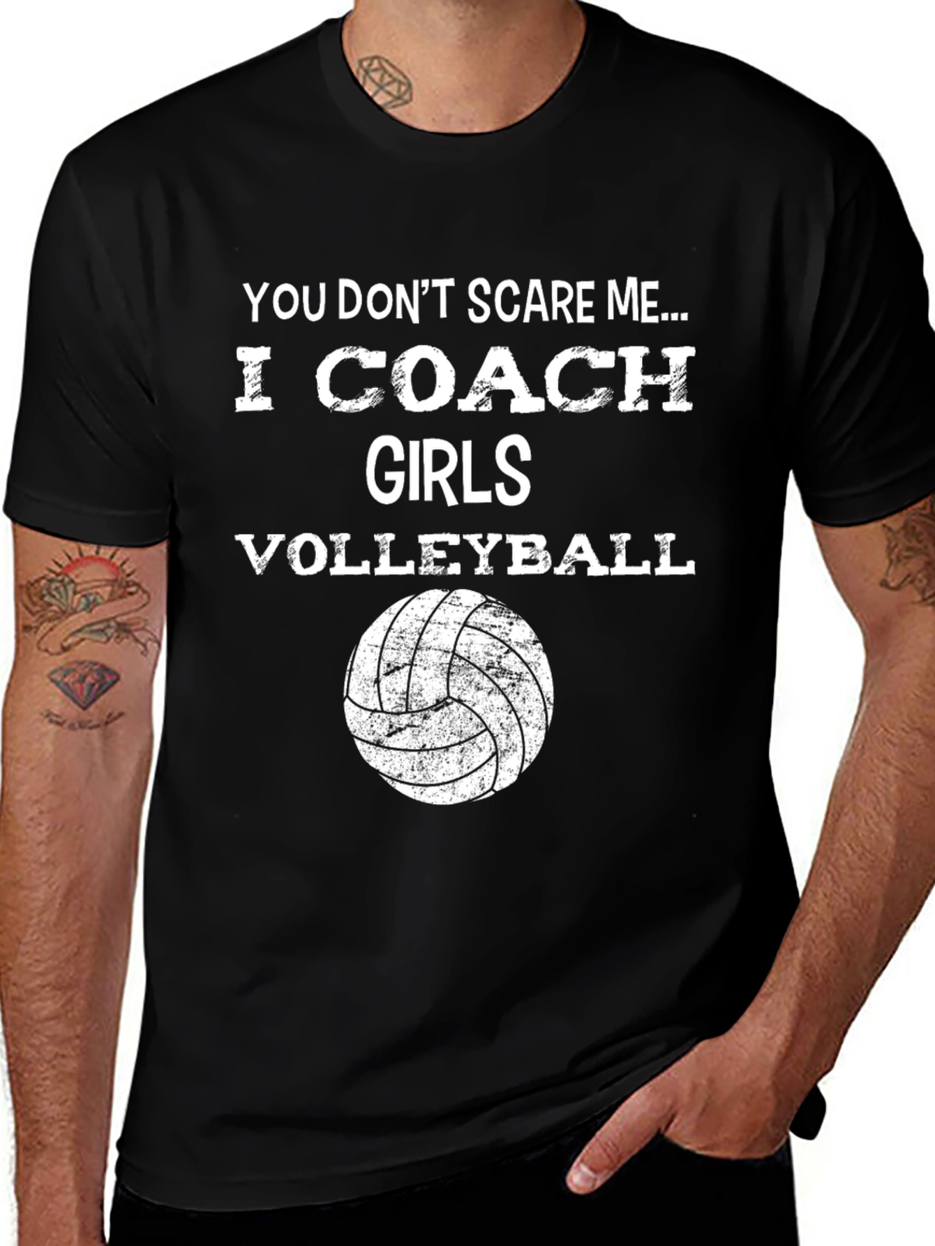 Variant 6 of Volleyball Coach Graphic T-Shirt - Funny Design