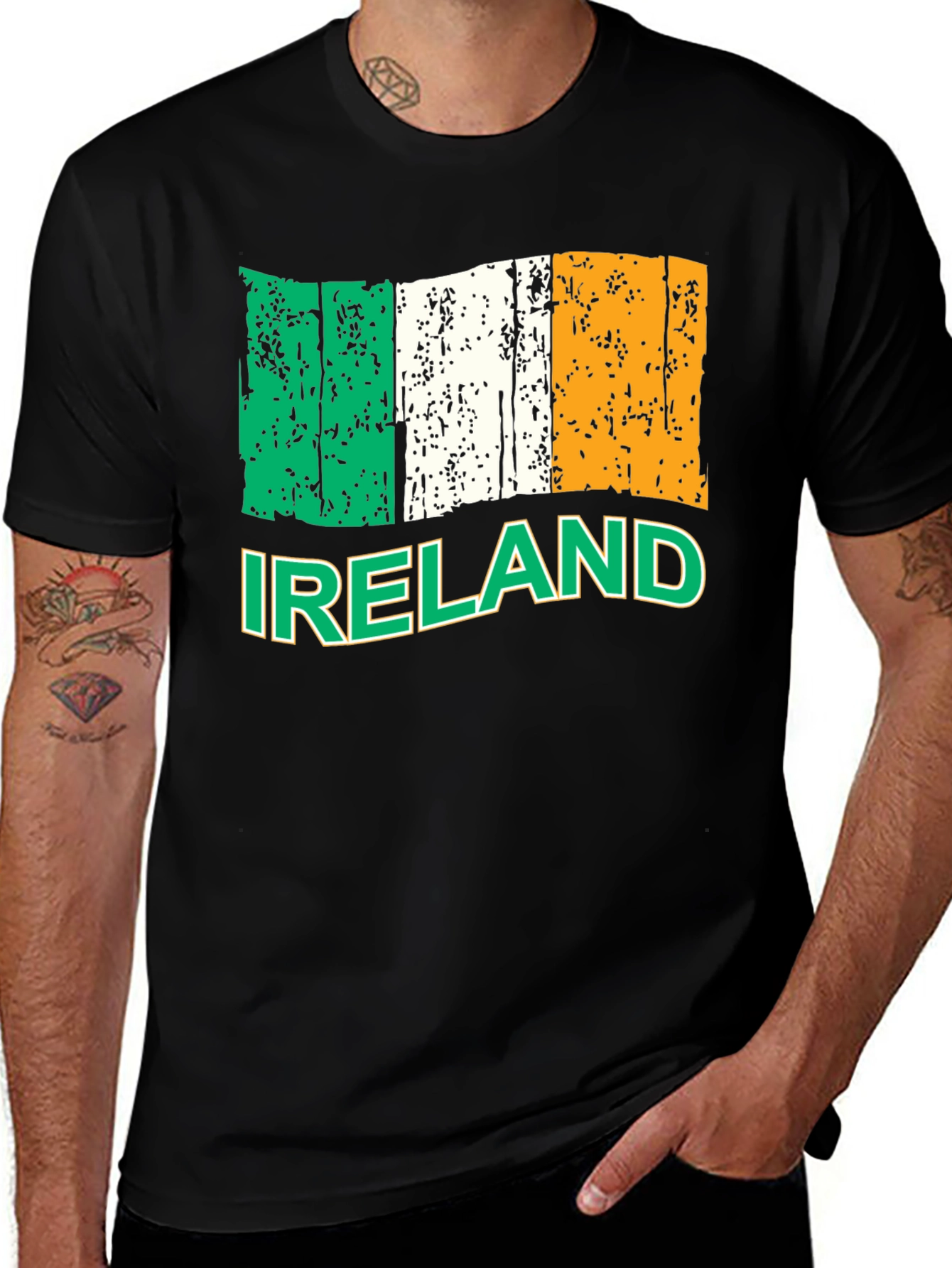 Ireland Flag Graphic Tee - St. Patrick's Day Shirt