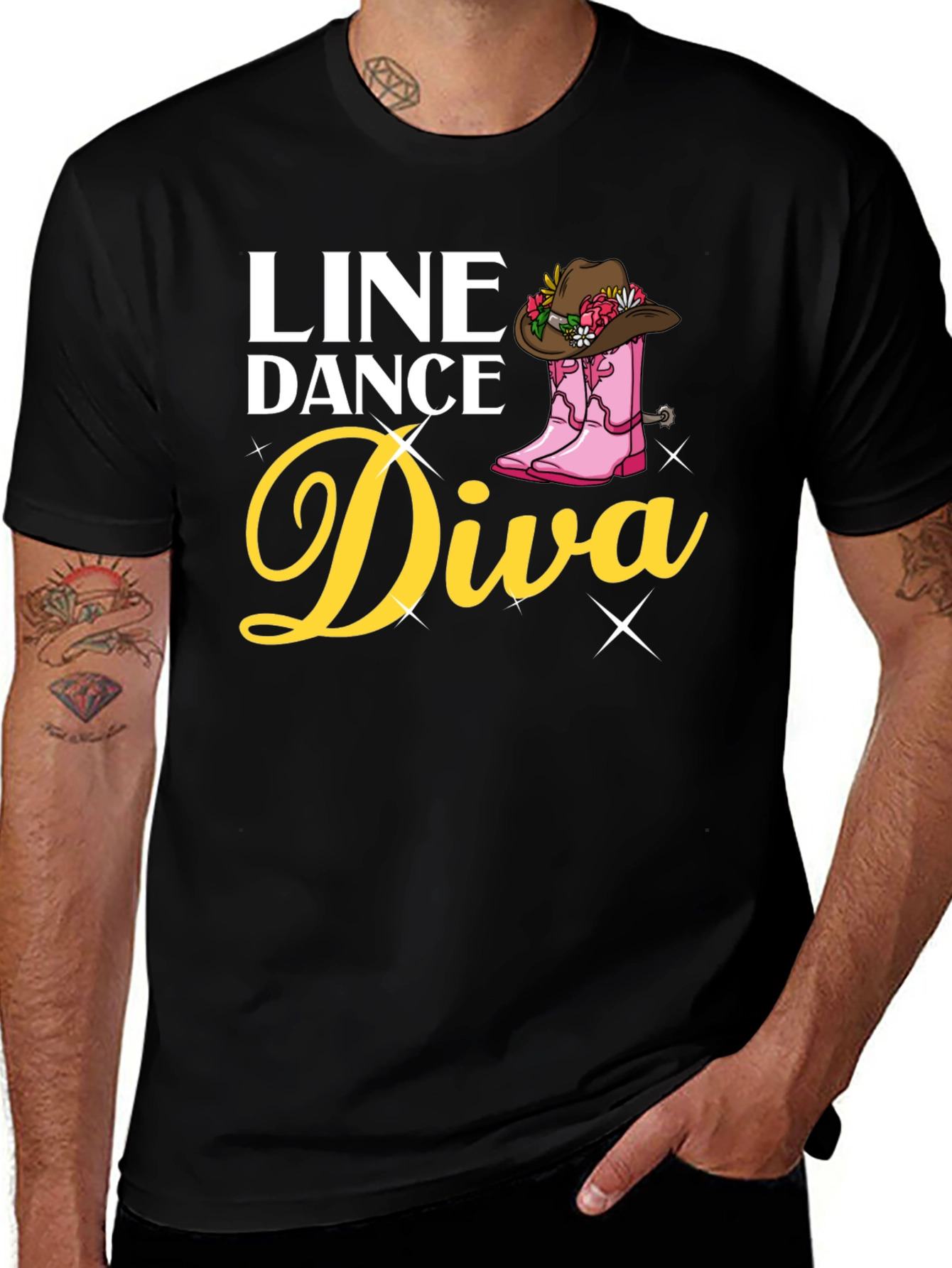 Variant 9 of Line Dance Diva T-Shirt