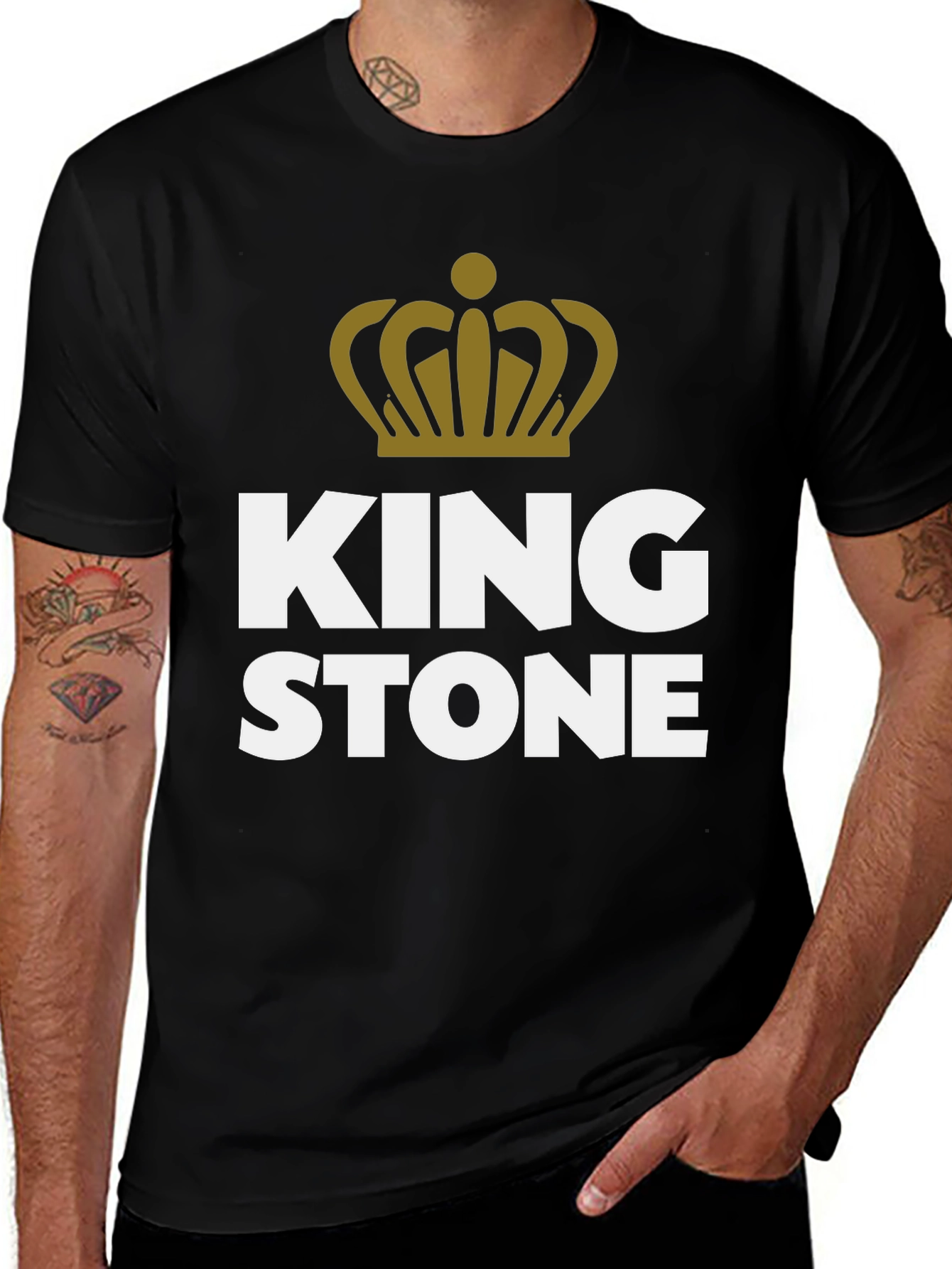 Variant 2 of King Stone Graphic Print Crew Neck T-Shirt