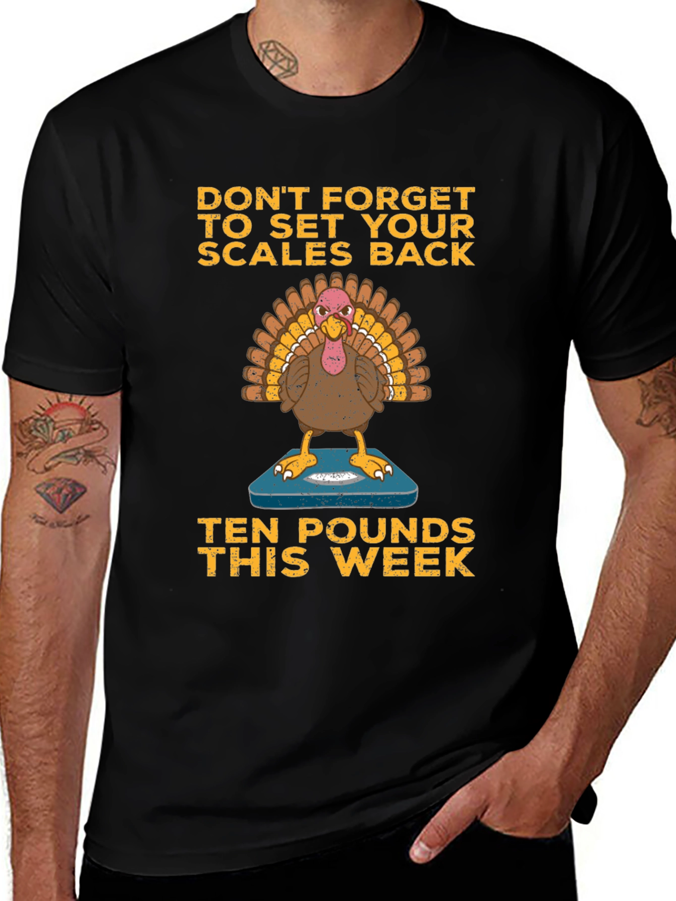 Variant 9 of Funny Thanksgiving Turkey Diet T-Shirt