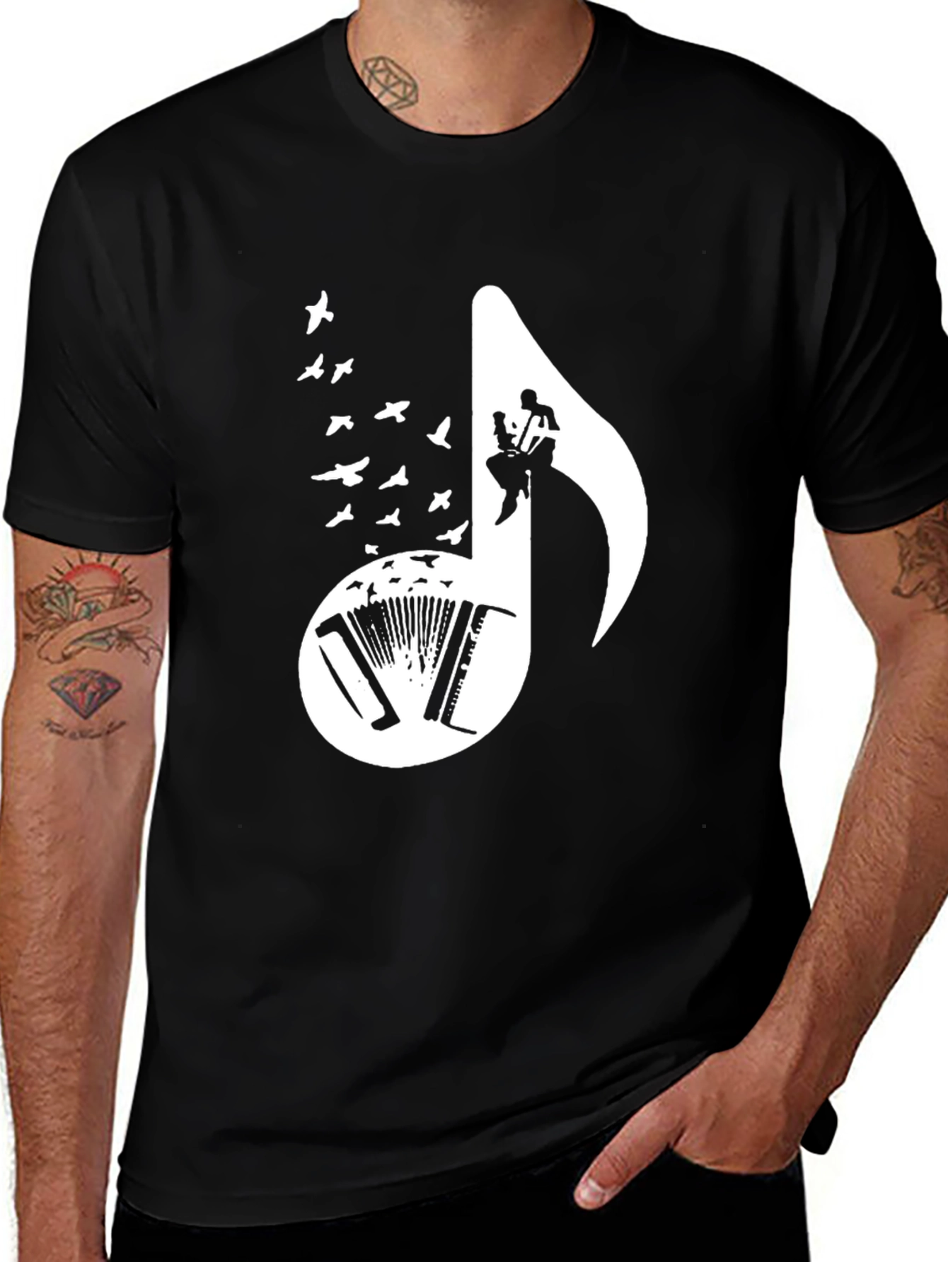 Variant 20 of Musical Note Graphic T-Shirt