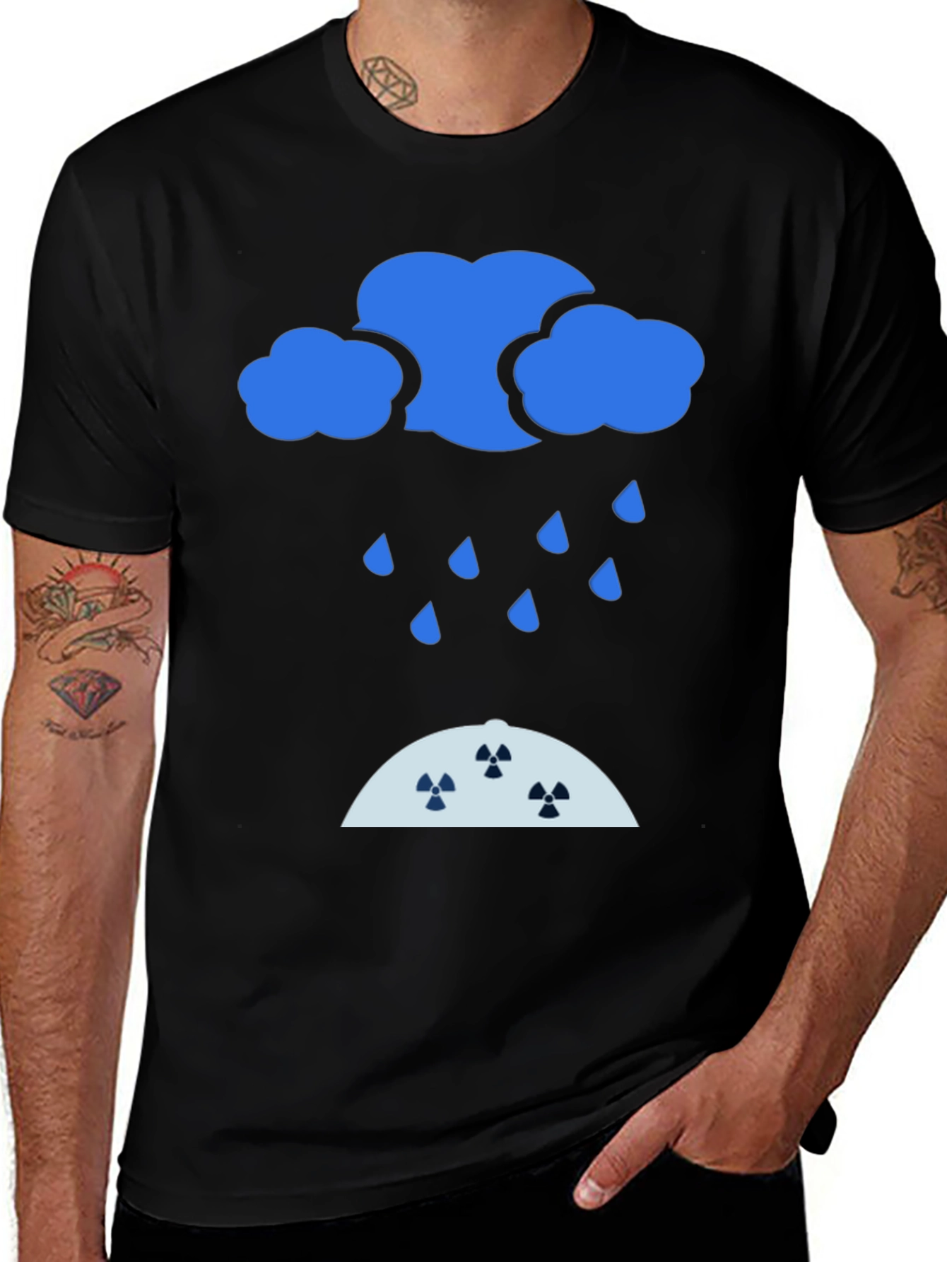 Radioactive Rain Black T-Shirt