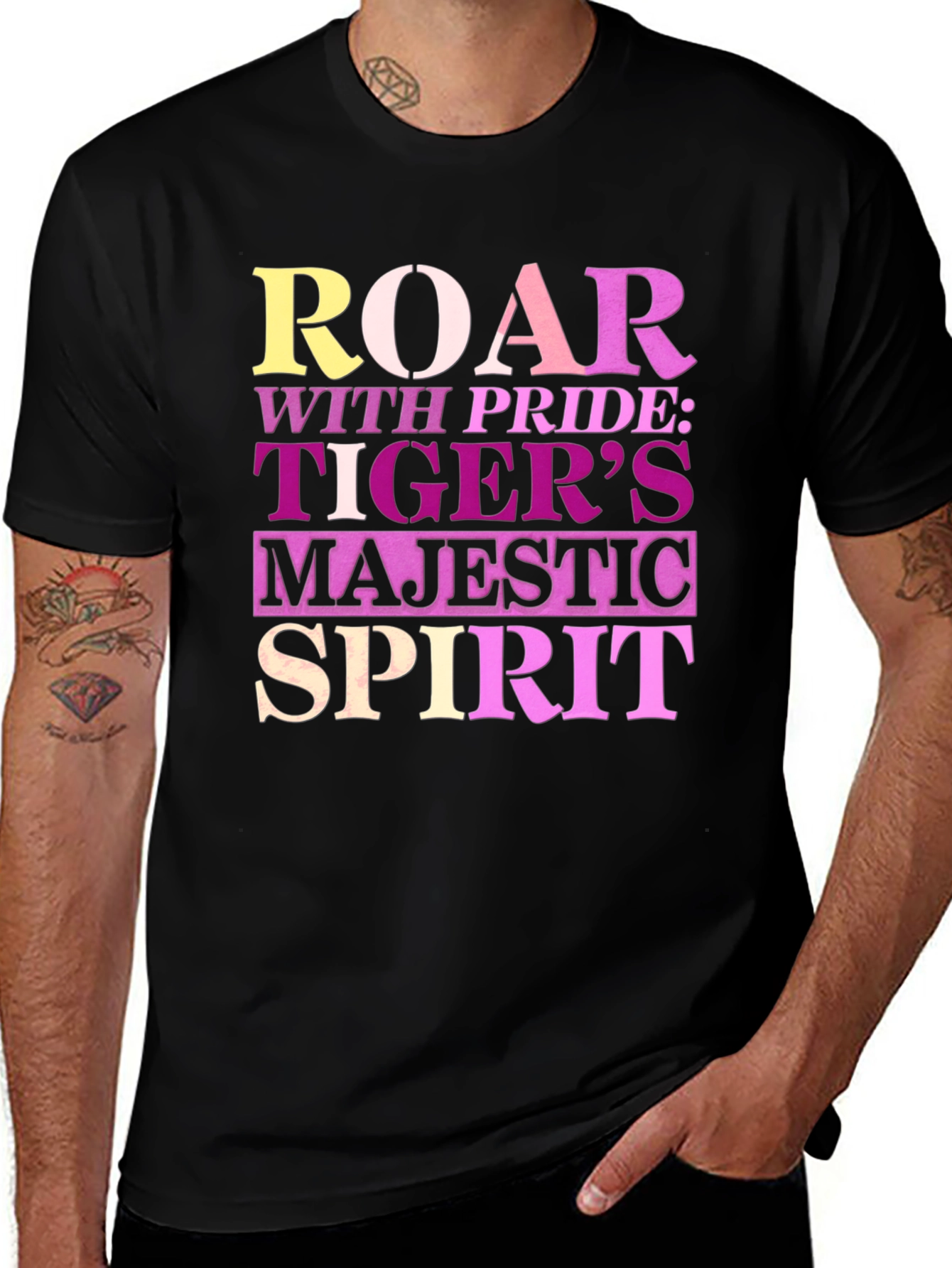 Variant 23 of Roar with Pride T-Shirt - Tiger's Majestic Spirit