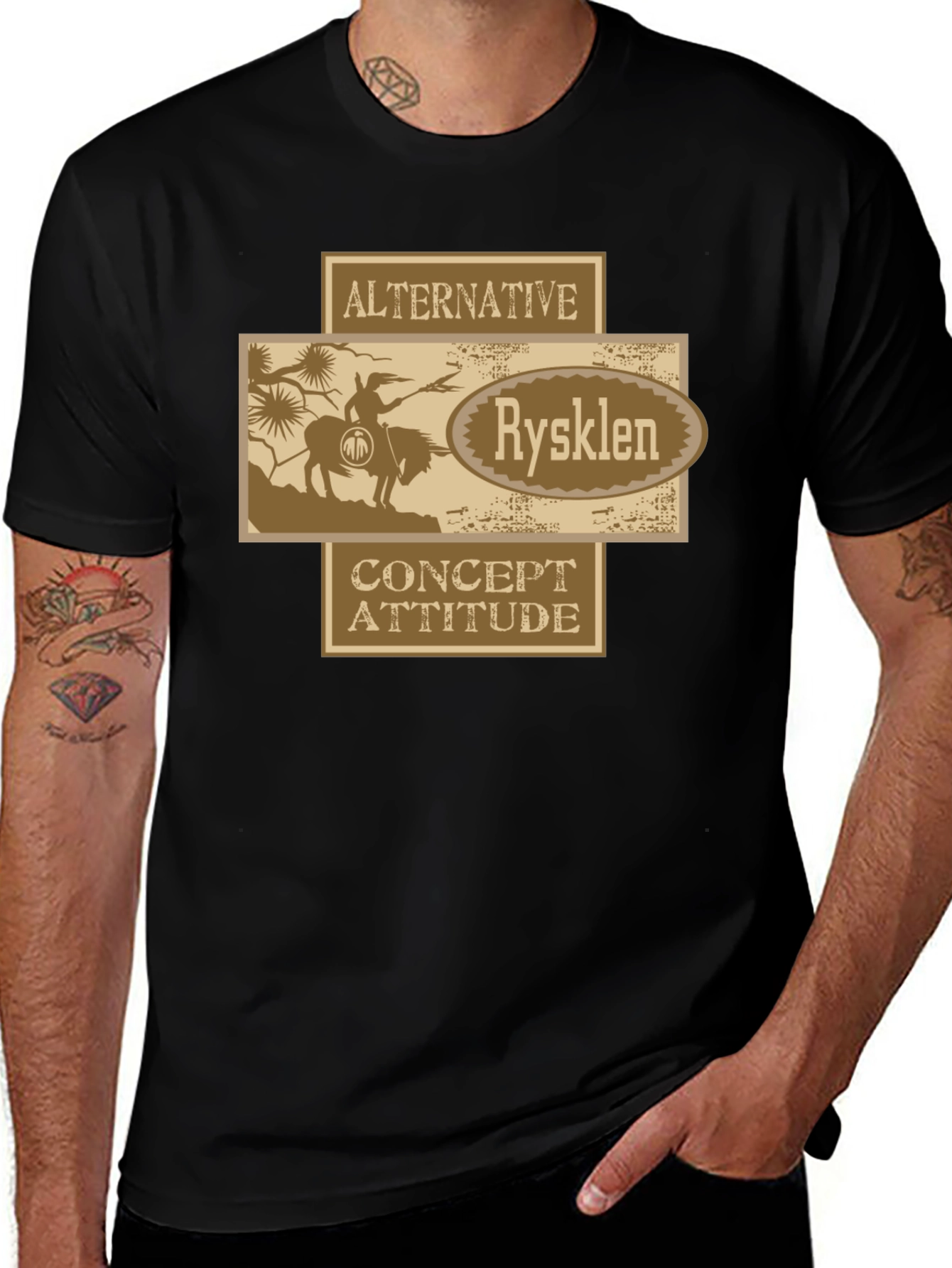 Variant 11 of Alternative Rysklen Graphic Tee - Concept Attitude T-Shirt