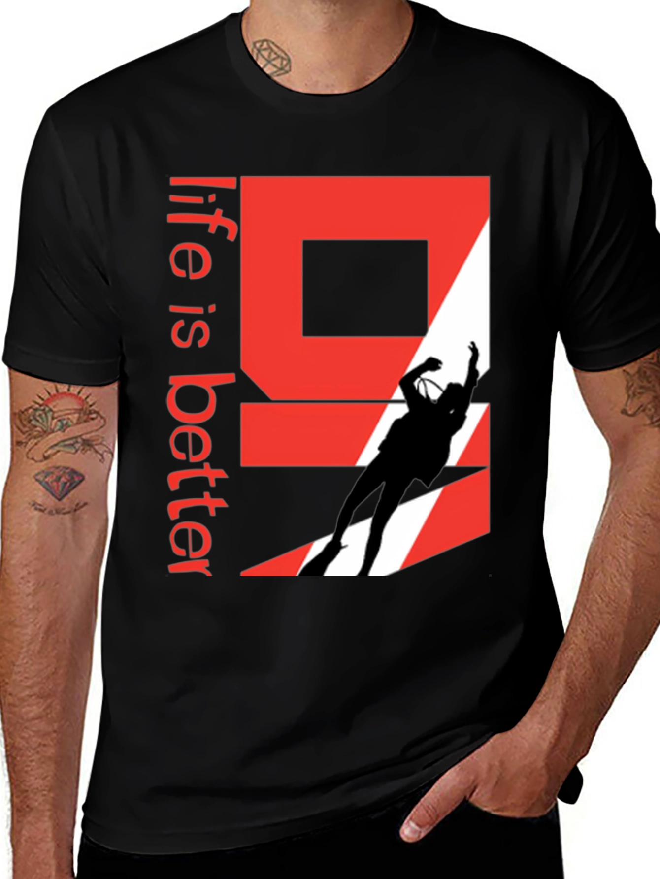 Life is Better Scuba Diving Graphic T-Shirt