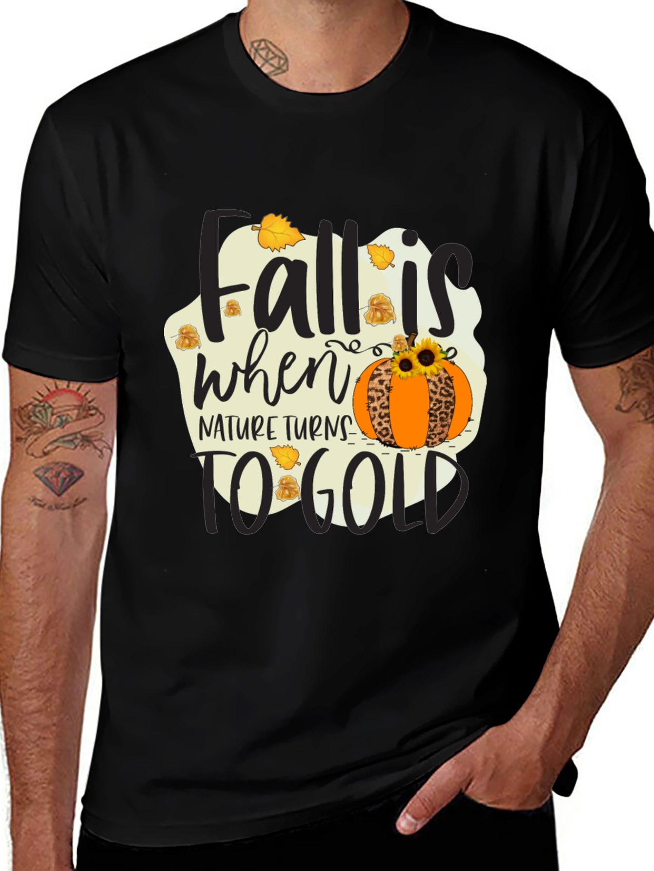 Variant 20 of Fall Is When Nature Turns To Gold Graphic T-Shirt