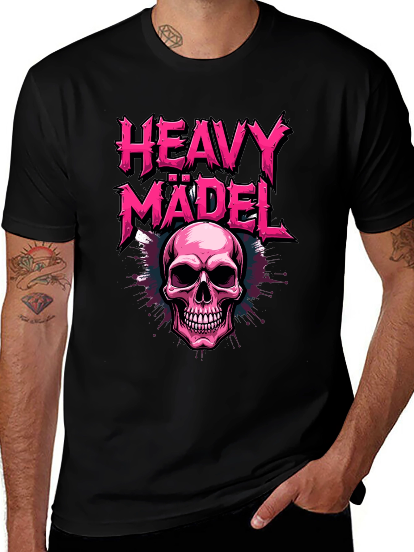 Variant 29 of Heavy Mädel Skull Graphic Tee
