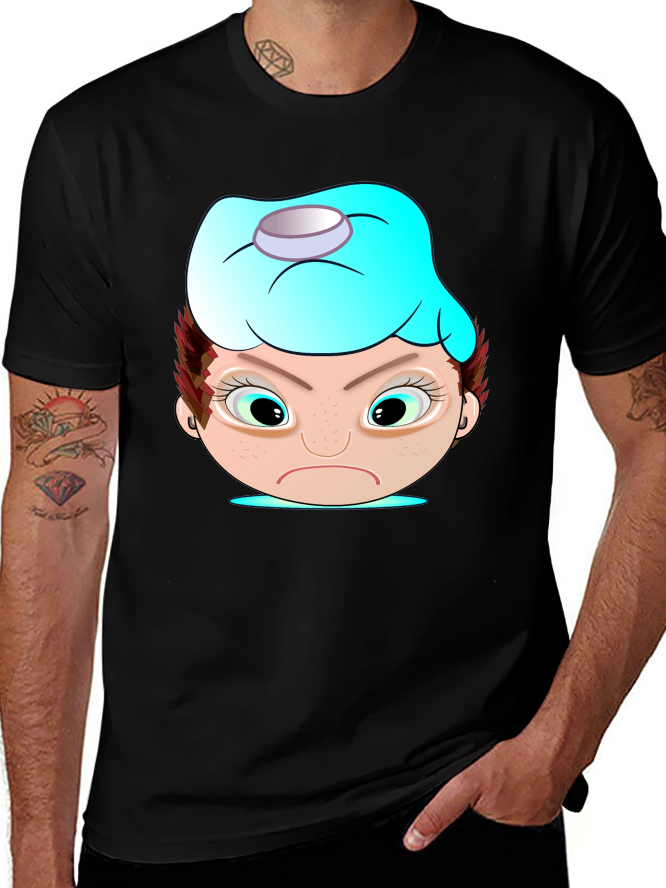 Variant 3 of Funny Cartoon Headache T-Shirt