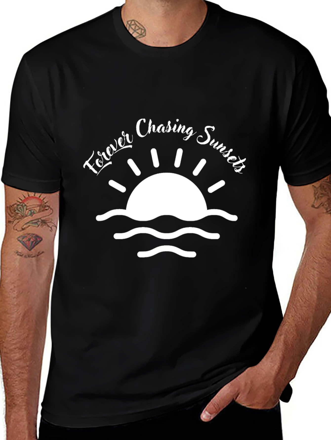 Variant 11 of Forever Chasing Sunsets Graphic Tee