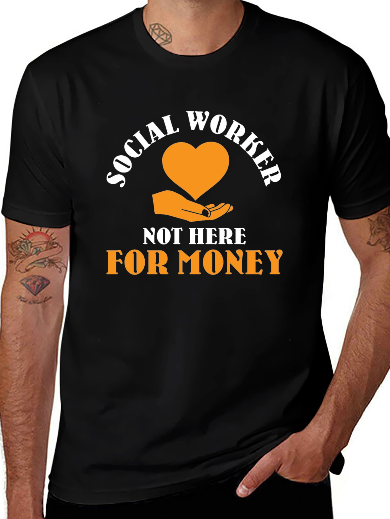 Social Worker T-Shirt - Here for Others, Not Money