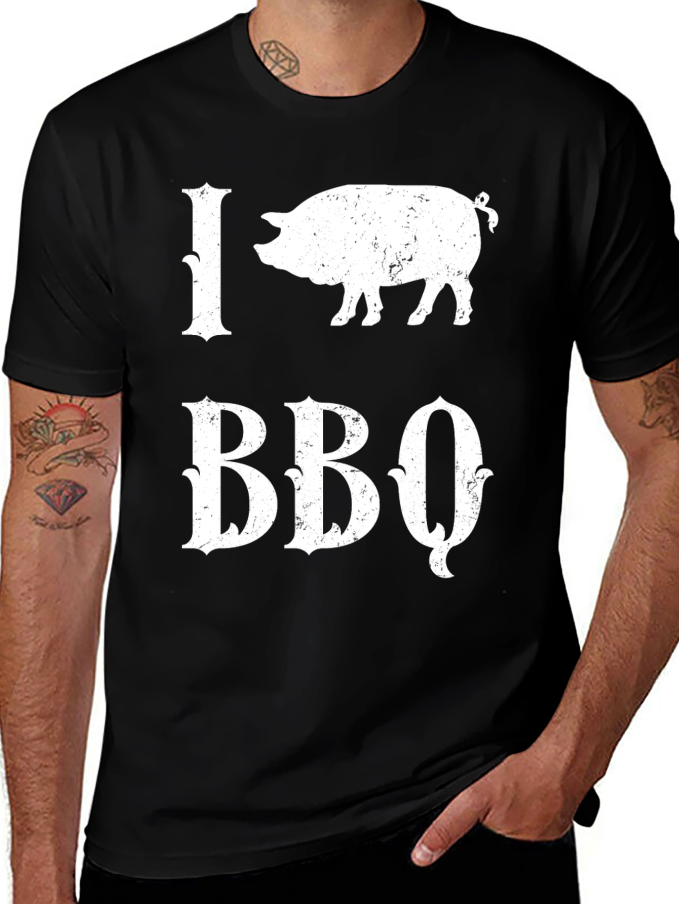 I Pig BBQ T-Shirt - Grilling, Smoker, Meat Lover Tee