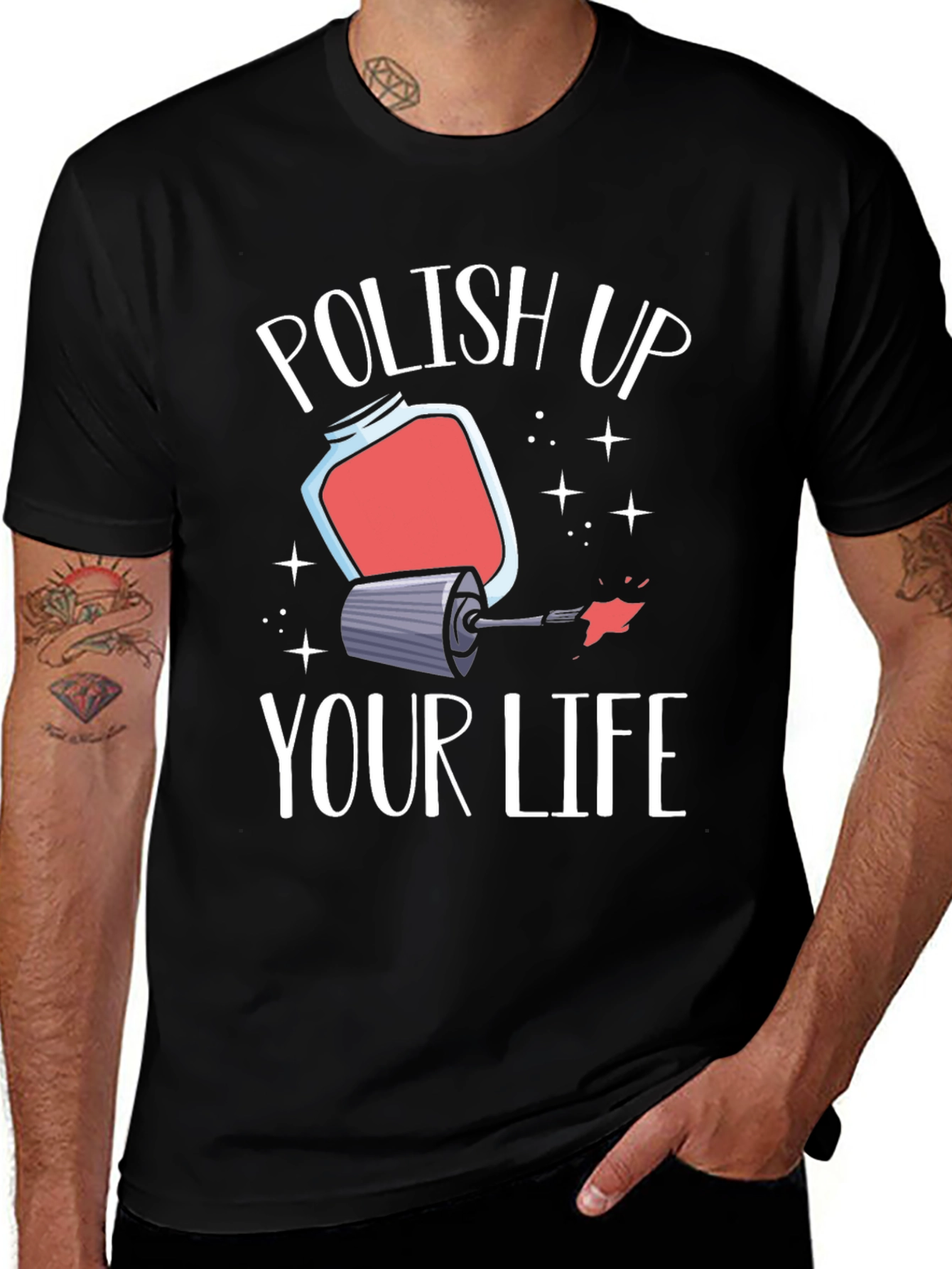 Variant 12 of Polish Up Your Life Graphic Tee